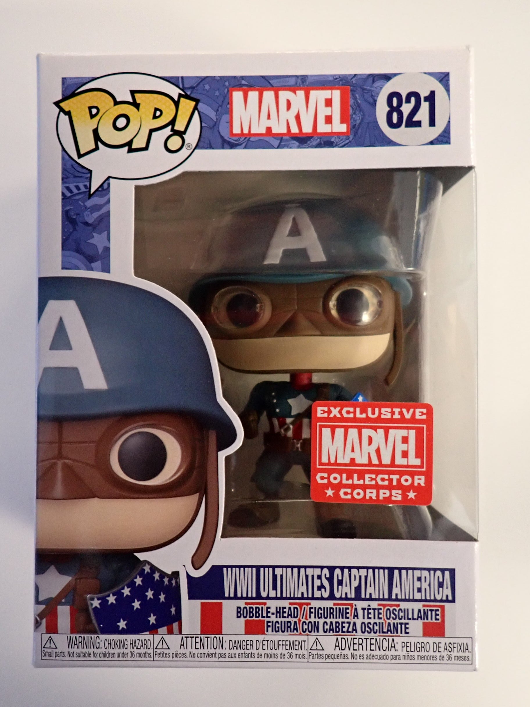 WWII Ultimates Captain America - POP! #821 [Pre-Owned]
