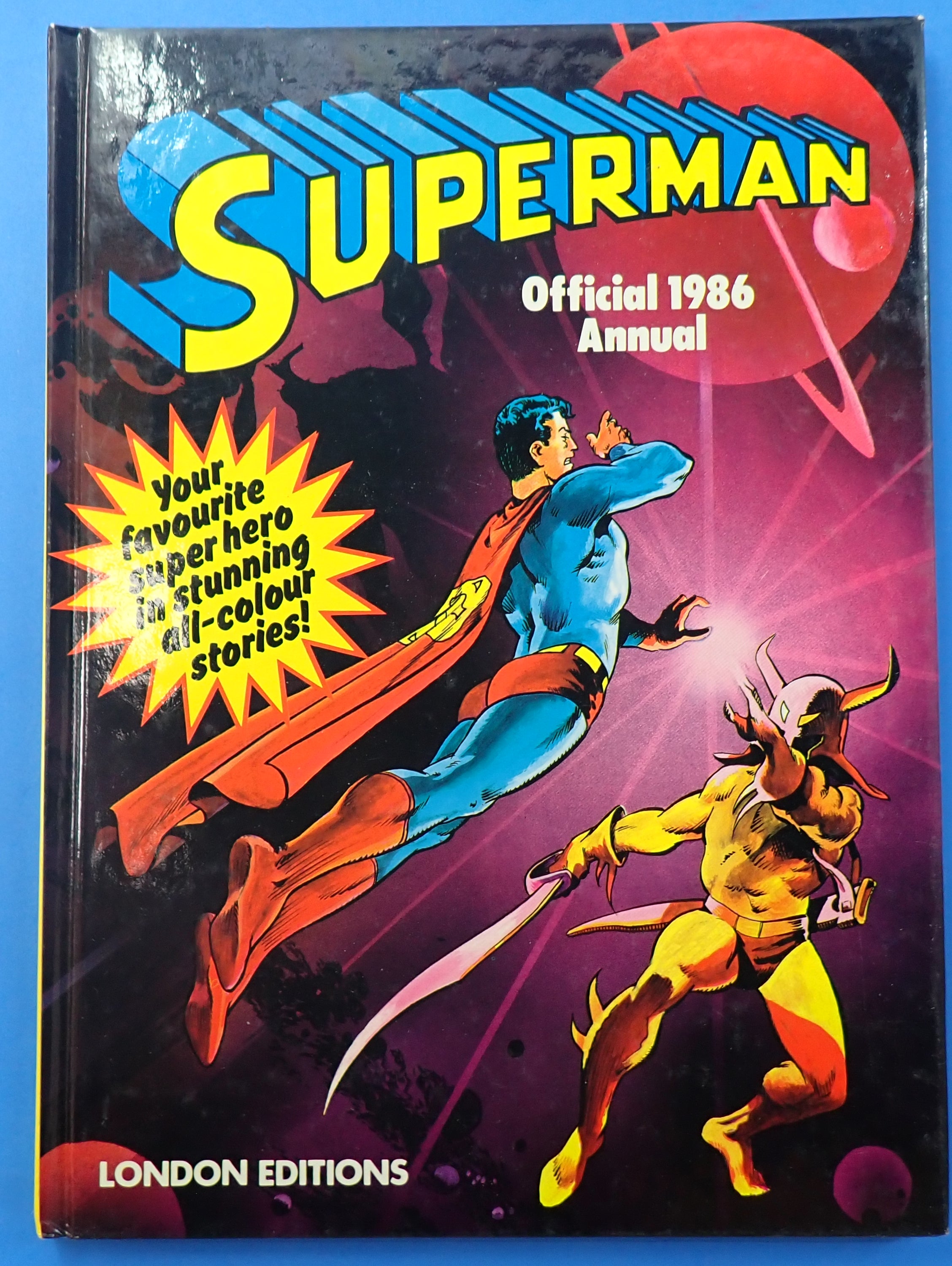 Superman Official 1986 Annual Hardcover (London Editions)