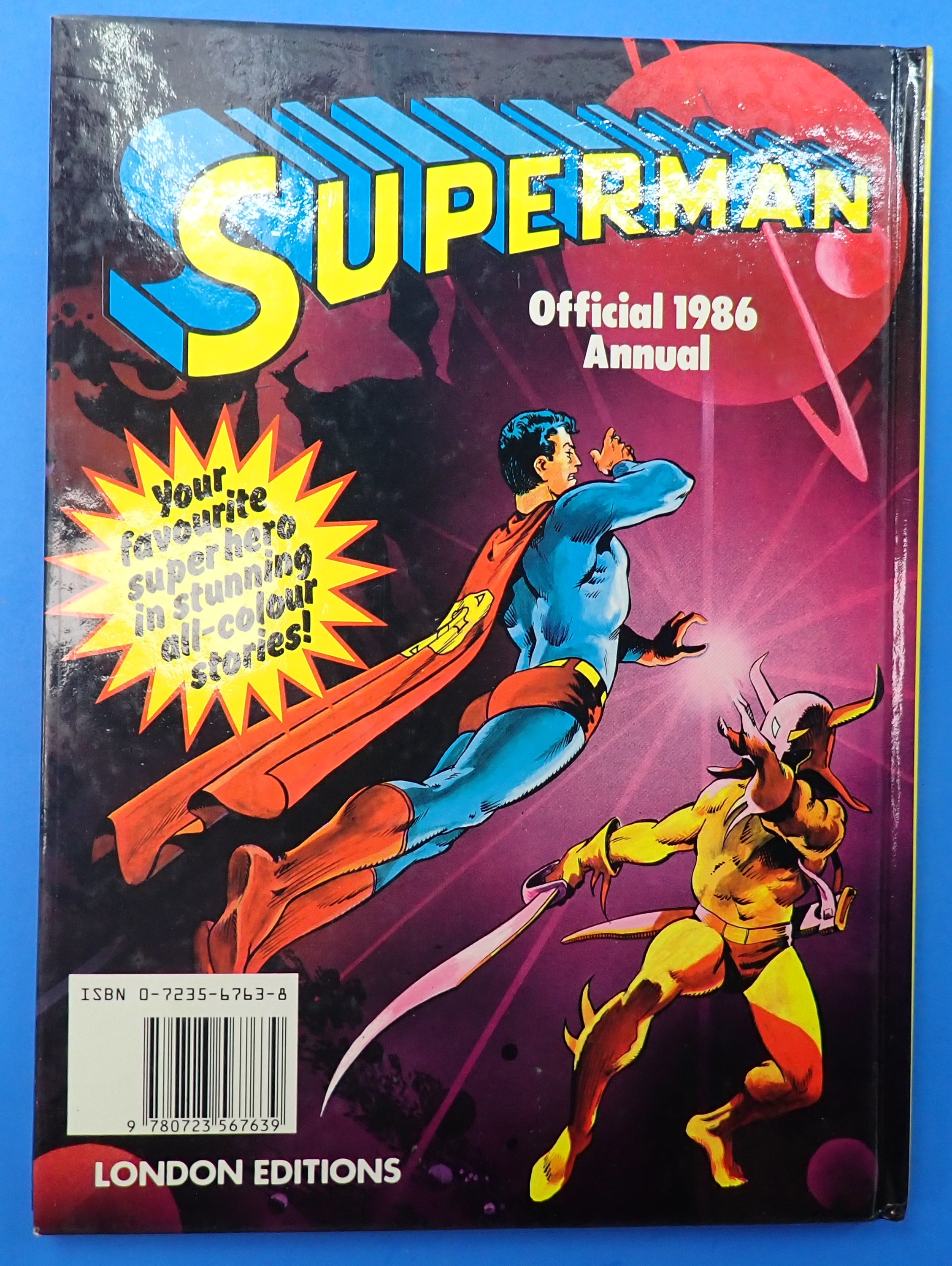 Superman Official 1986 Annual Hardcover (London Editions)