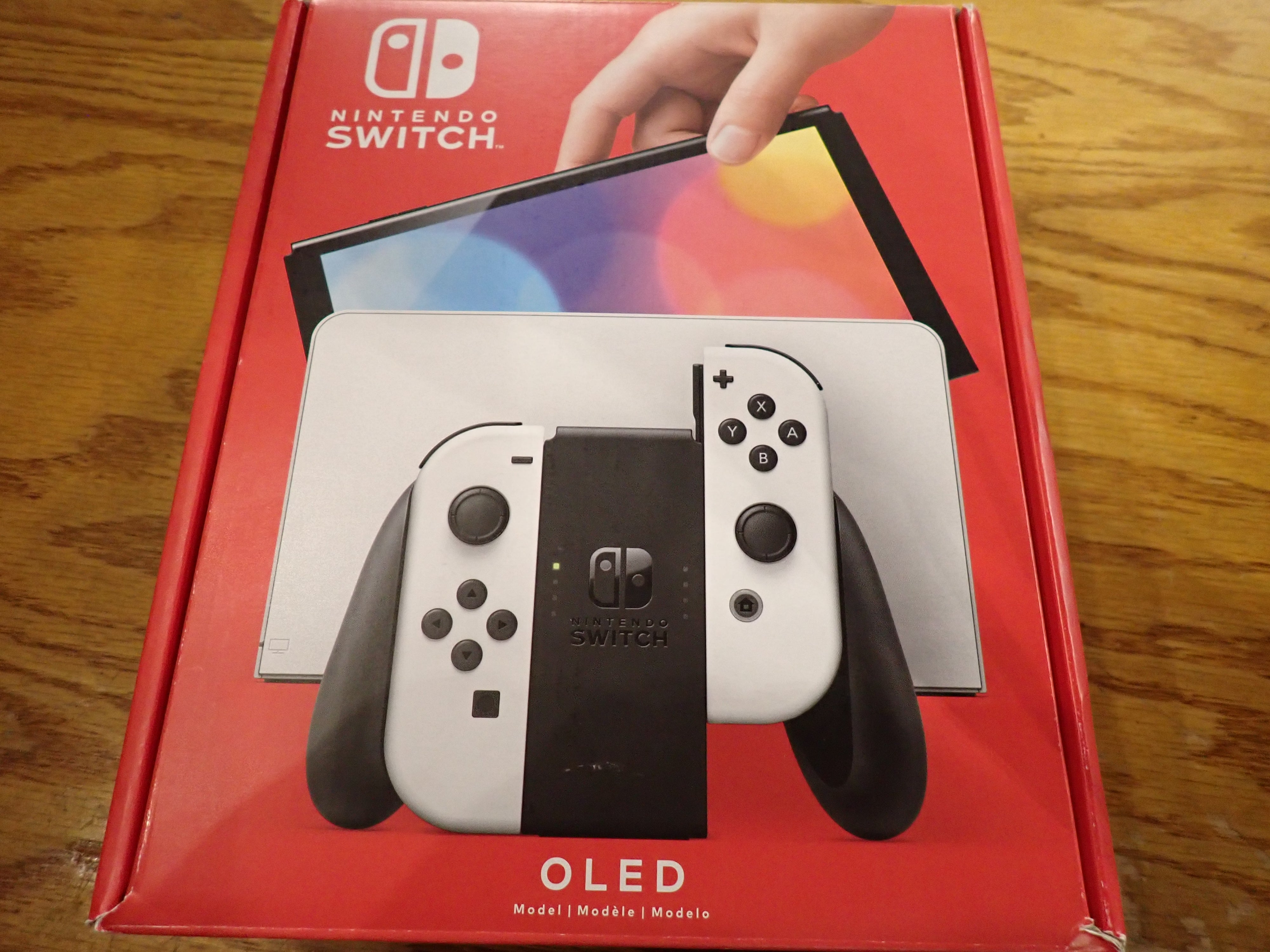 Switch OLED w/ box - White