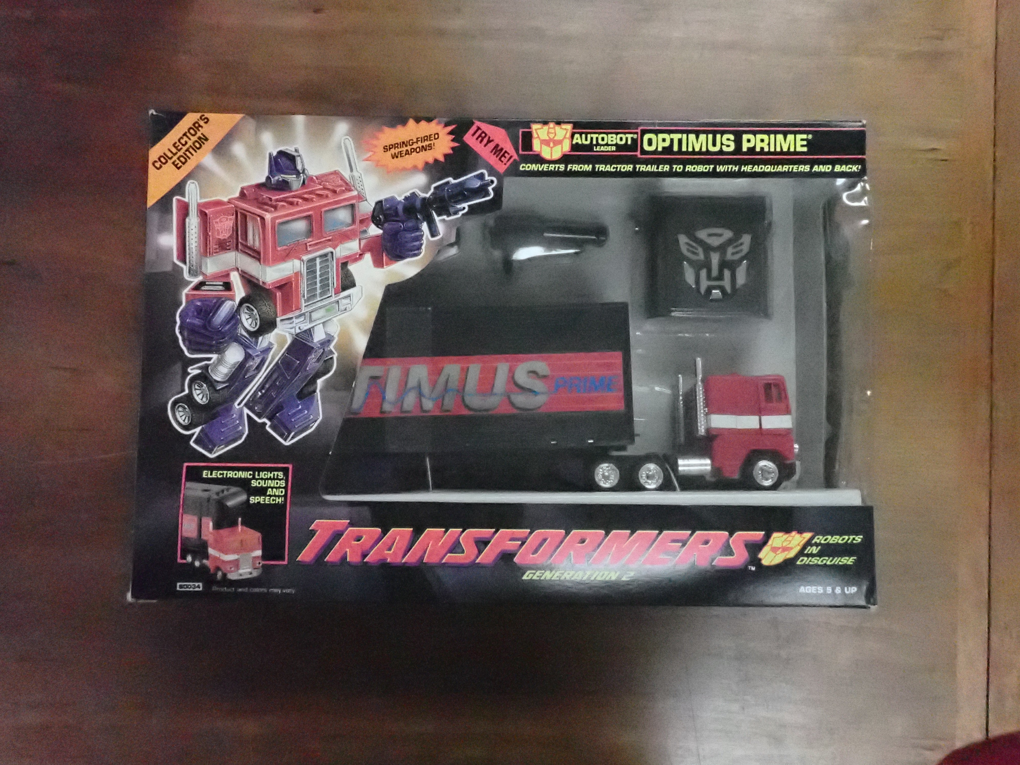 Optimus Prime Hasbro 1992 Transformers Generation 2