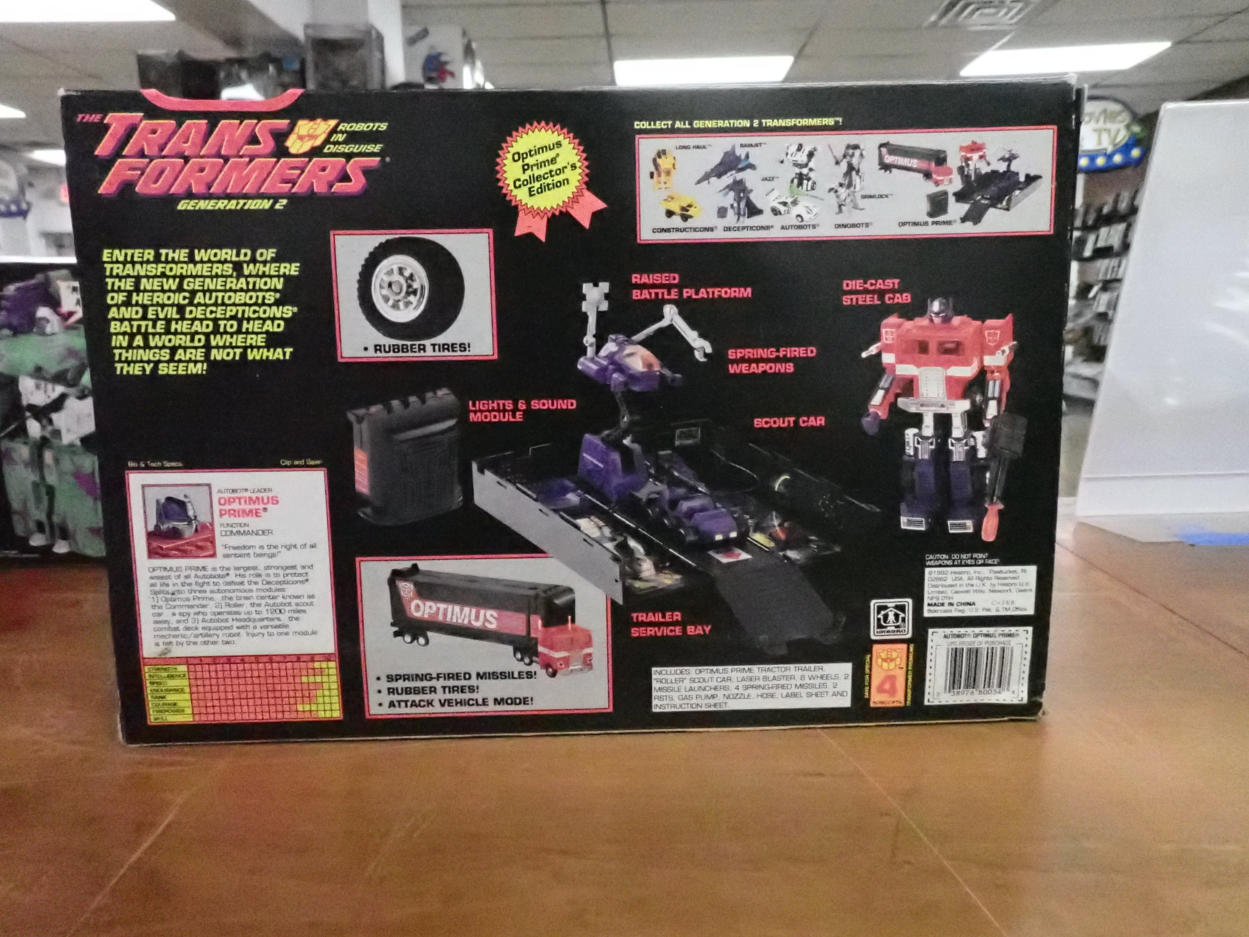 Optimus Prime Hasbro 1992 Transformers Generation 2
