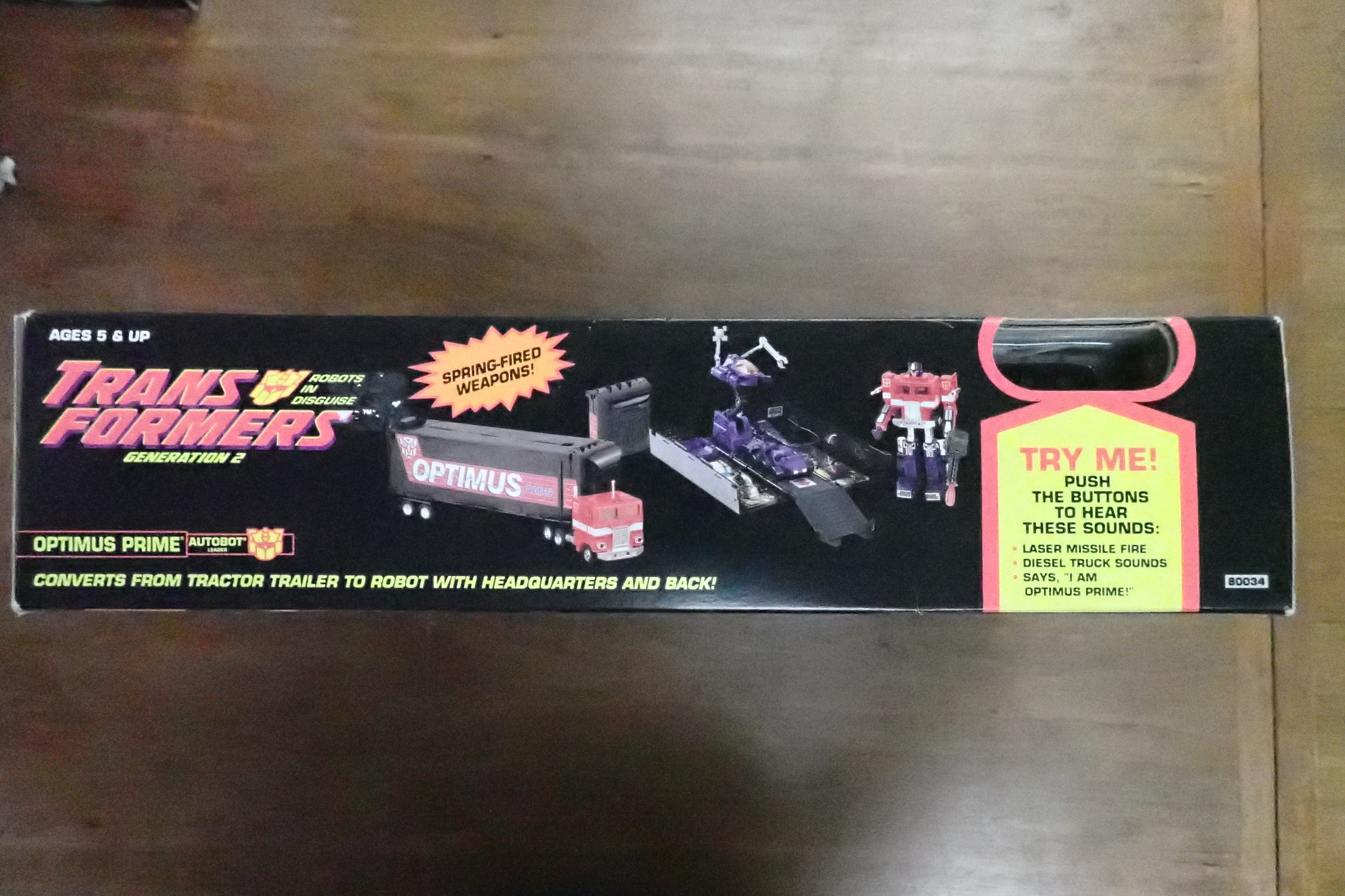 Optimus Prime Hasbro 1992 Transformers Generation 2