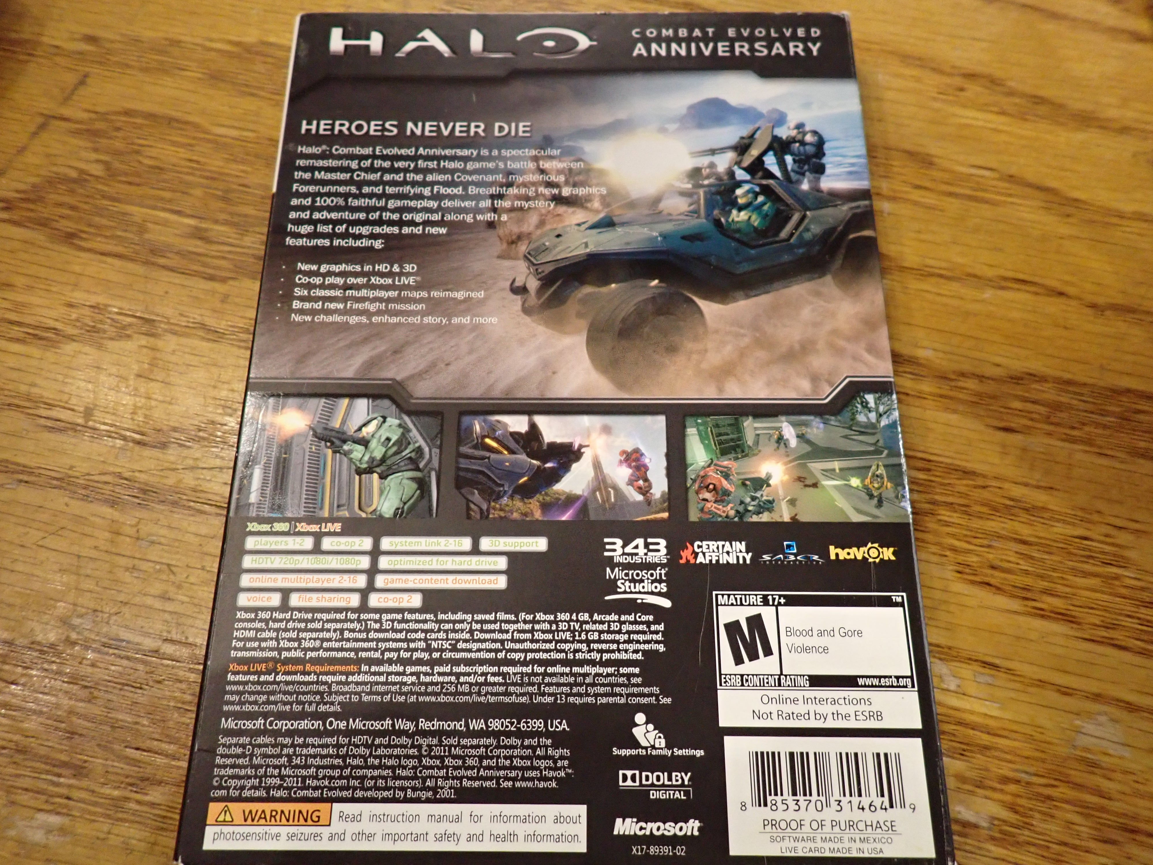 Halo Combat Evolved Anniversary - X360
