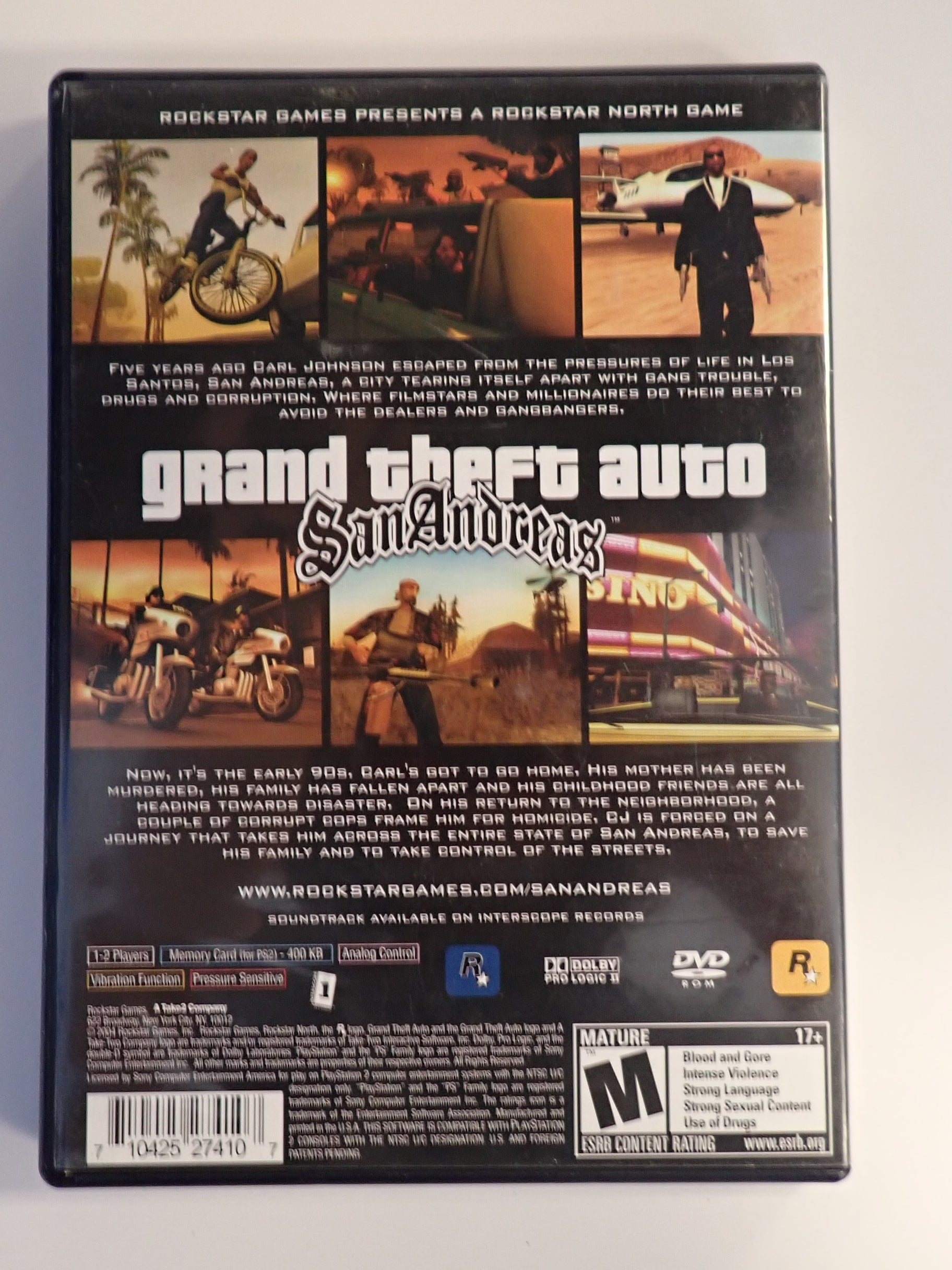 Grand Theft Auto San Andreas - PS2 [Pre-Owned]