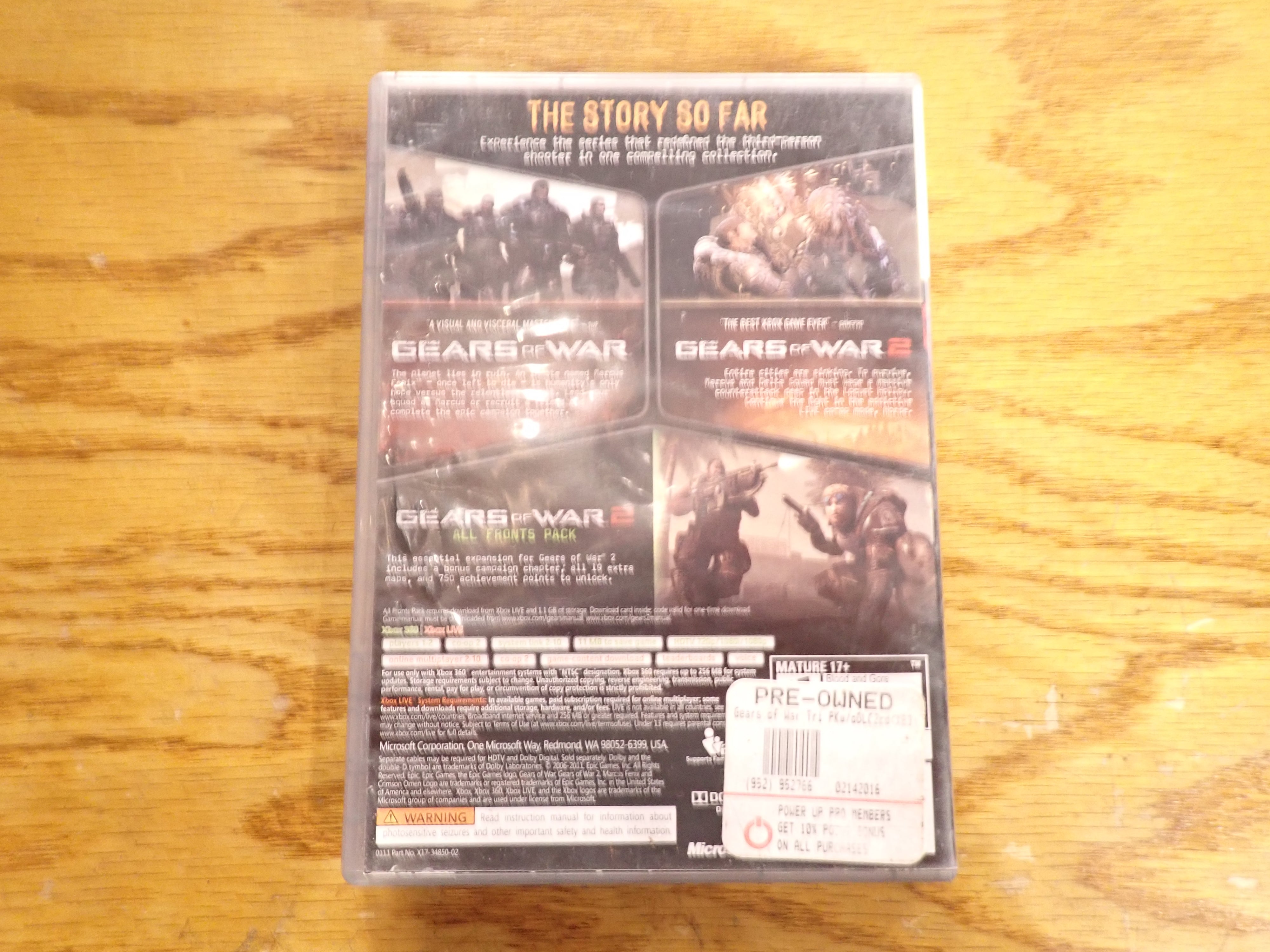Gears of War Triple Pack - X360