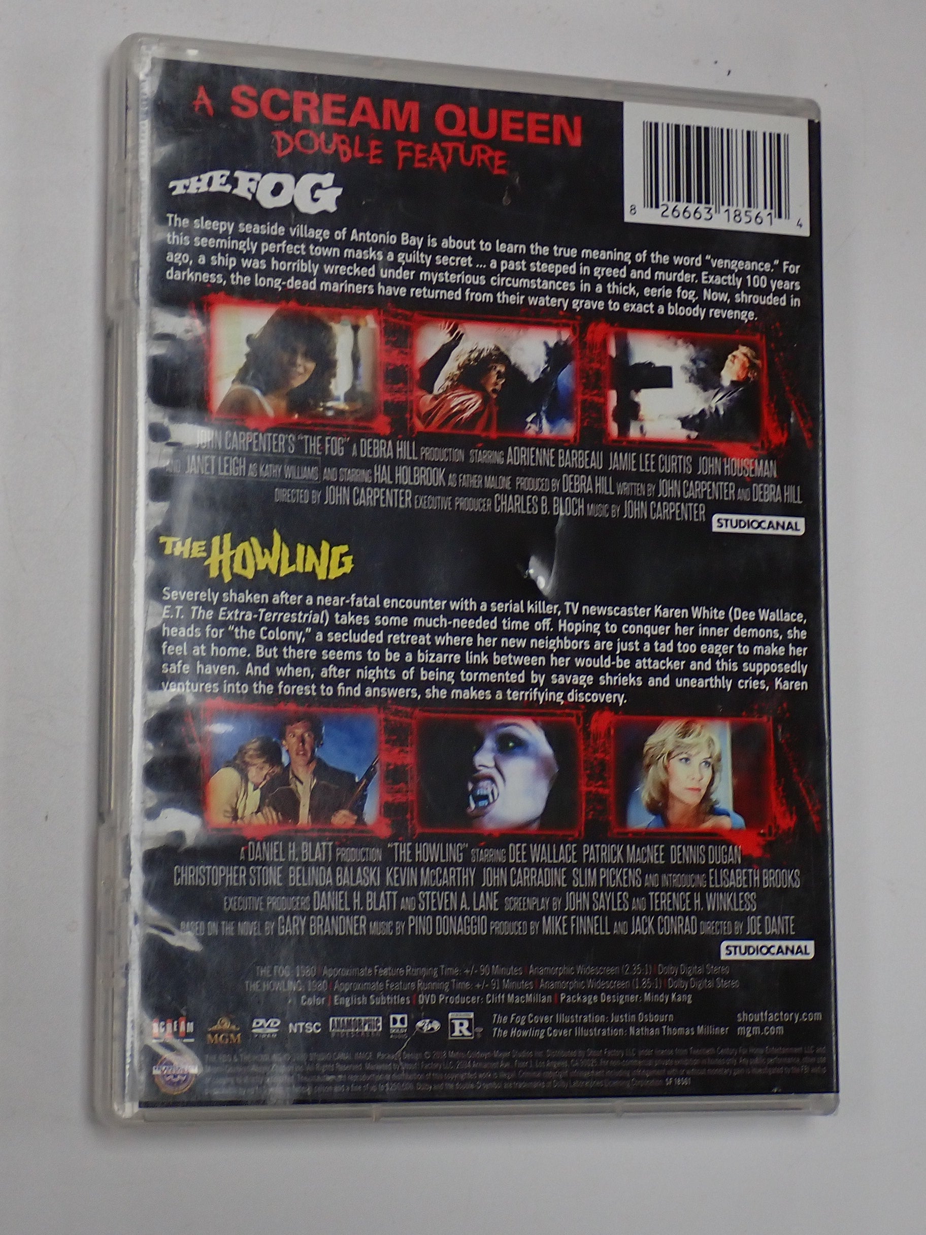 The Fog/The Howling (Scream Queen Double Feature) - DVD [Pre-Owned]
