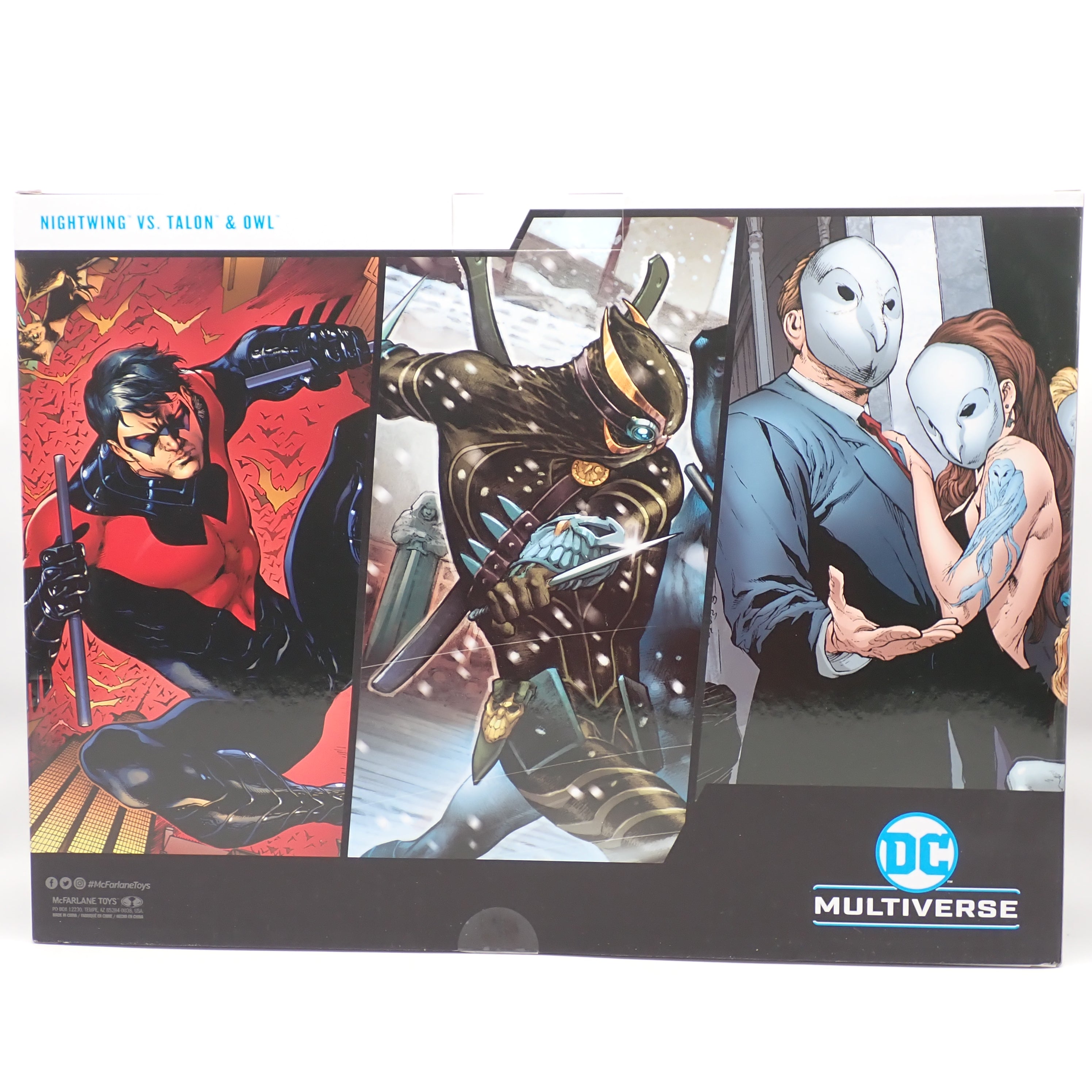 Nightwing Vs. Talon & Owl- DC Multiverse
