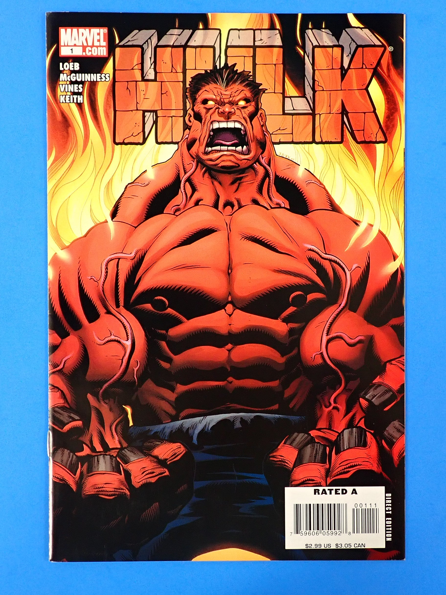 Hulk #1 (2008) - (9.0) -  1st Cover Appearance of the Red Hulk