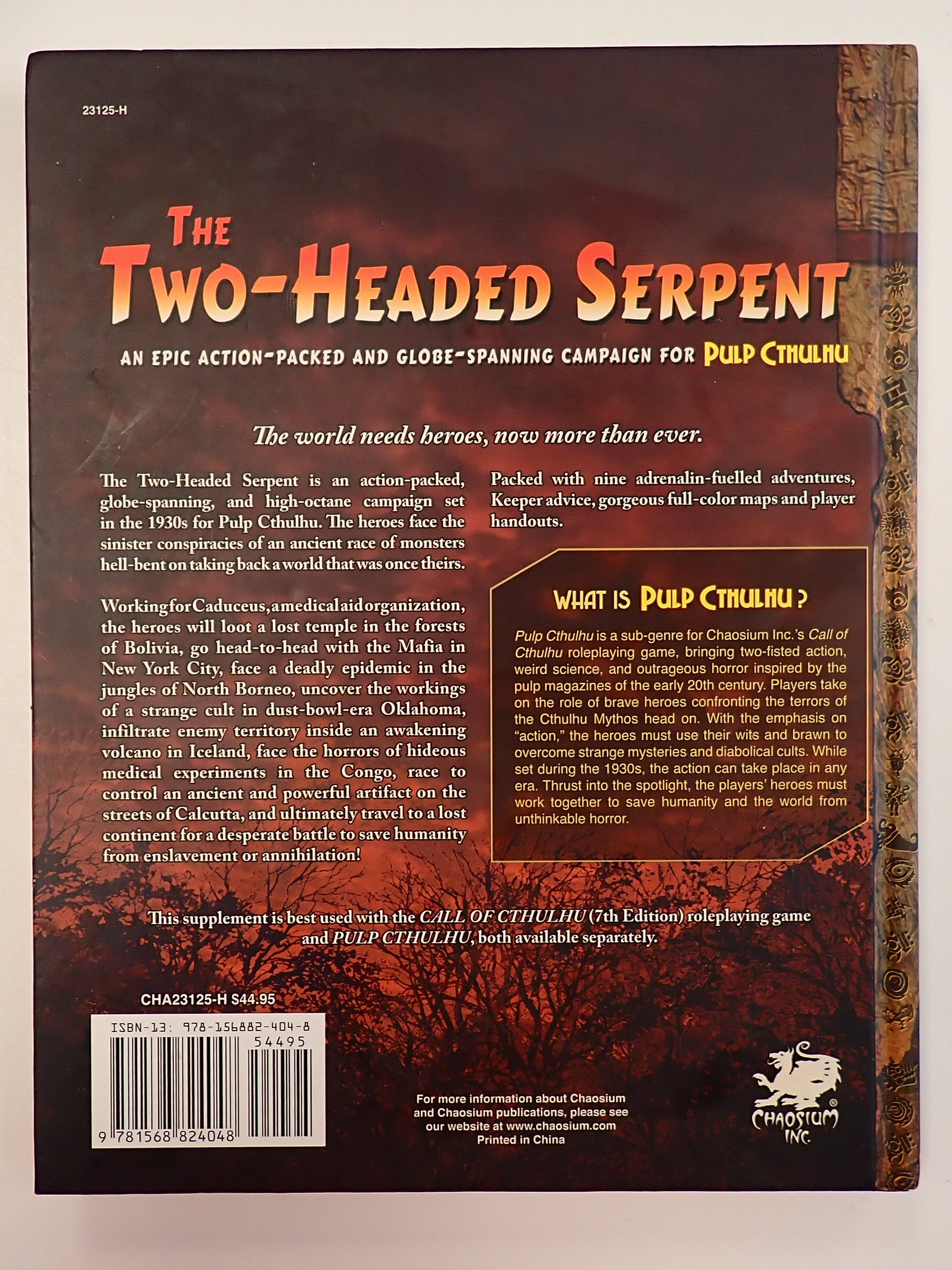 Pulp Cthulhu The Two-Headed Serpent - Hardcover [Pre-Owned]