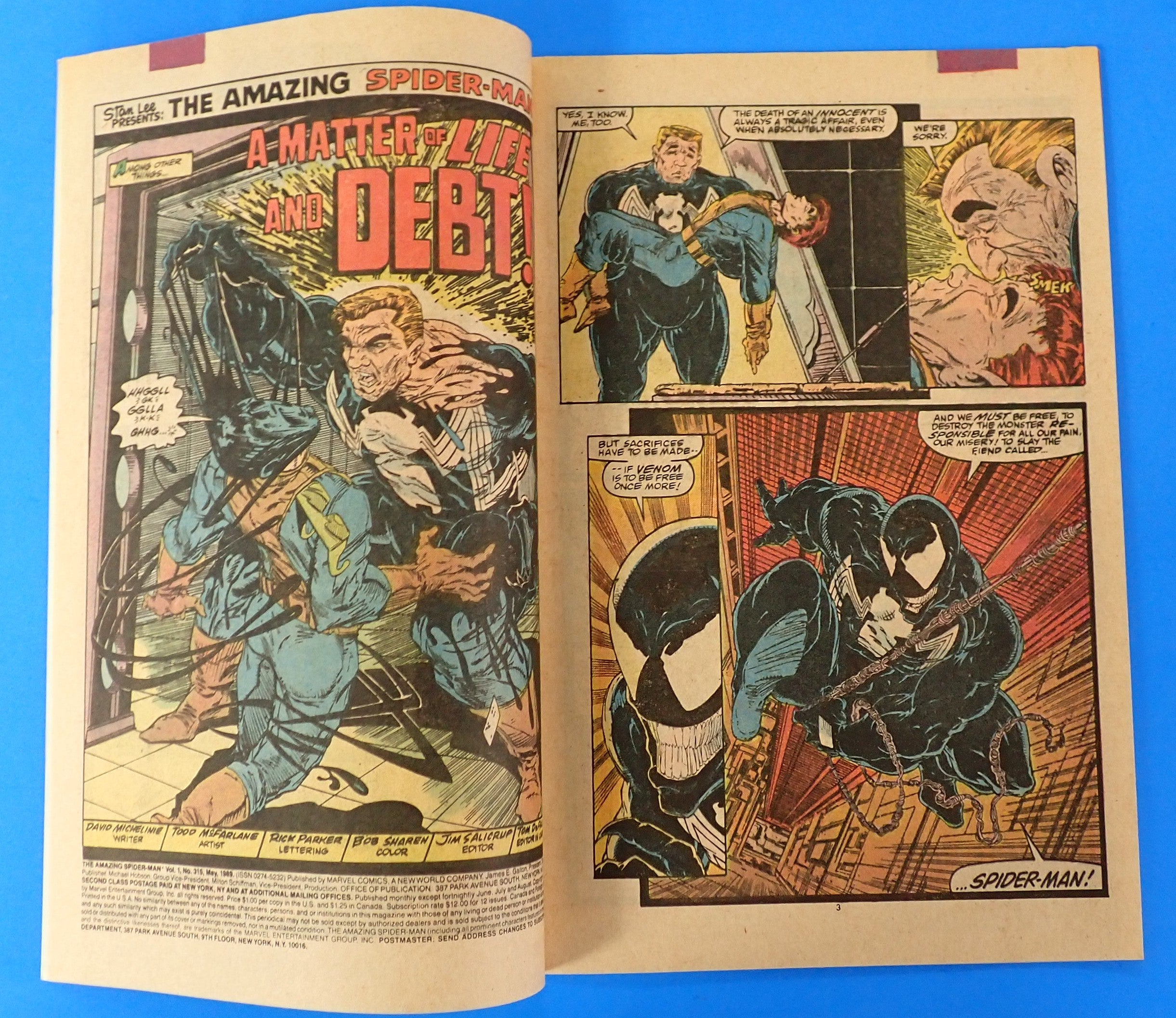 The Amazing Spider-Man #315 (1989) - (7.0) - 2nd App. of Venom