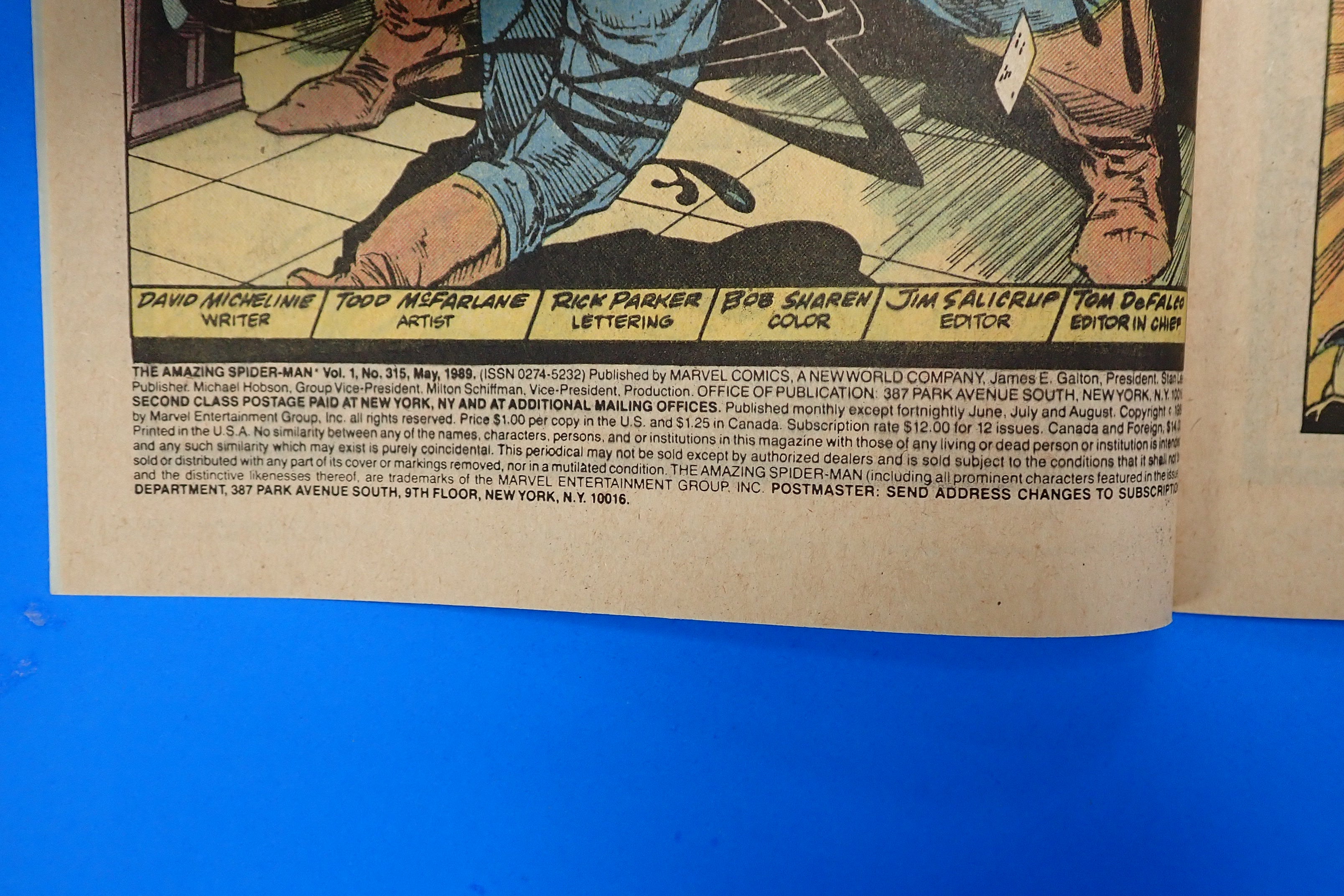 The Amazing Spider-Man #315 (1989) - (7.0) - 2nd App. of Venom