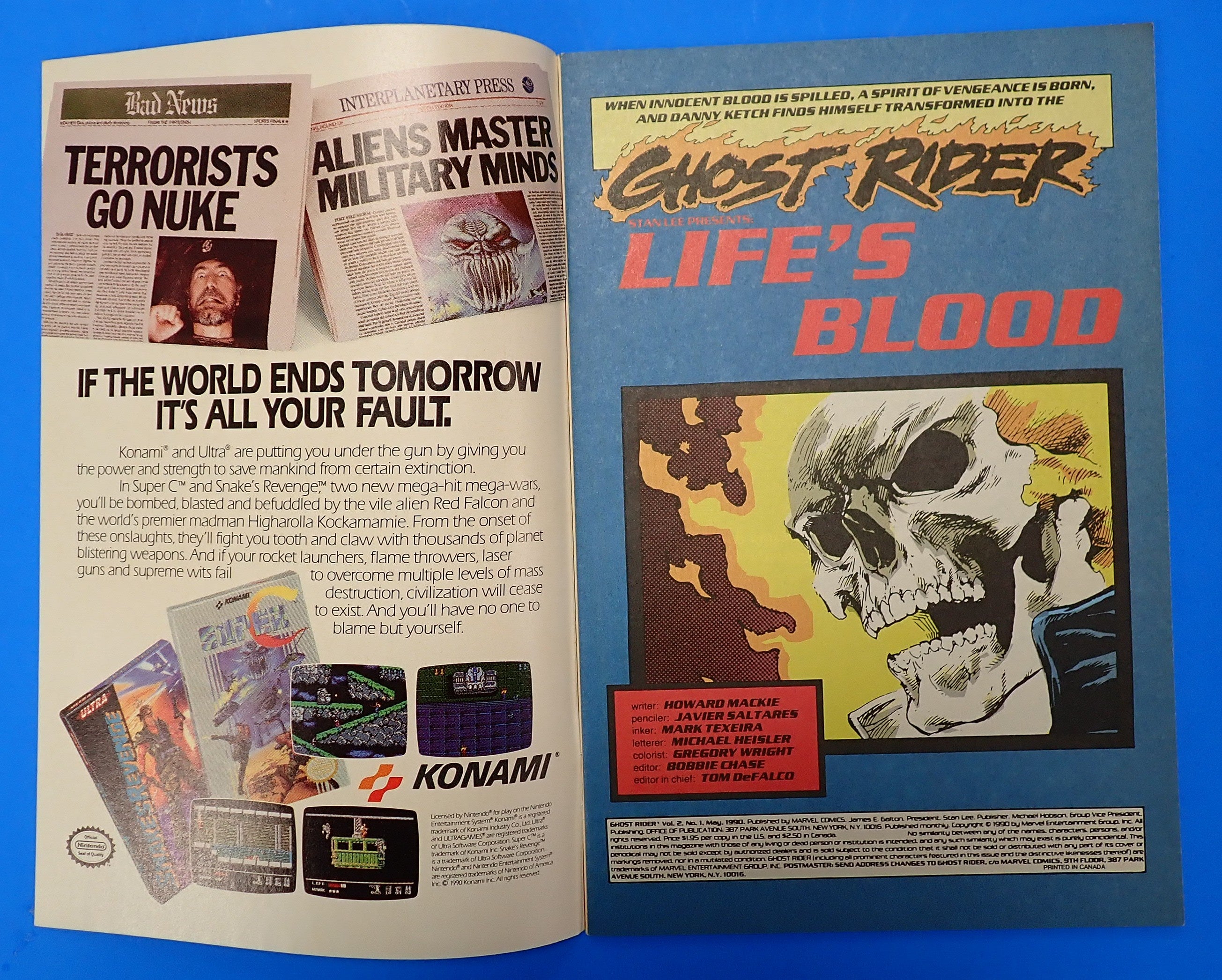 Ghost Rider #1 (1990) - (7.0-7.5) - 2nd Ghost Rider