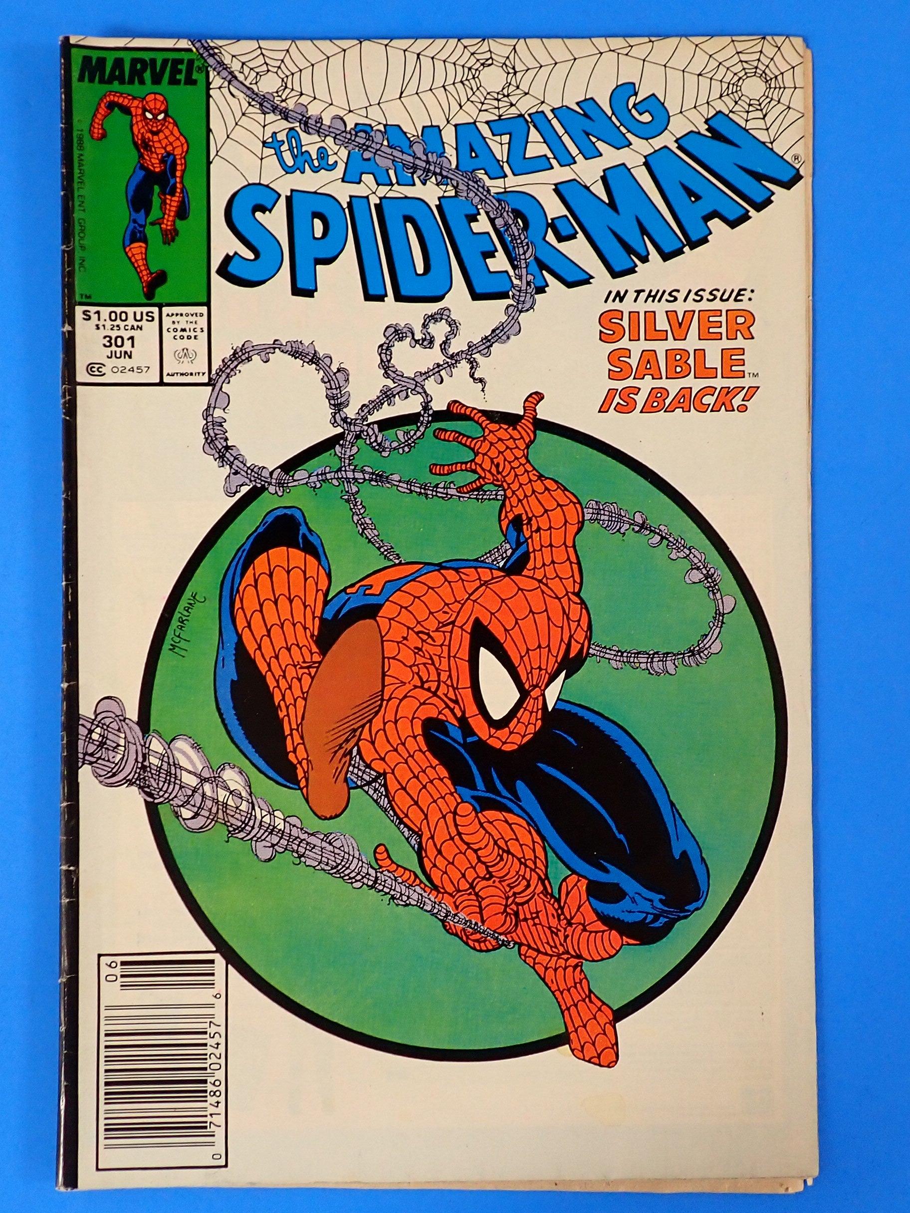 The Amazing Spider-Man #301 (1988) - (4.5) - Iconic Cover Art by Todd McFarlane