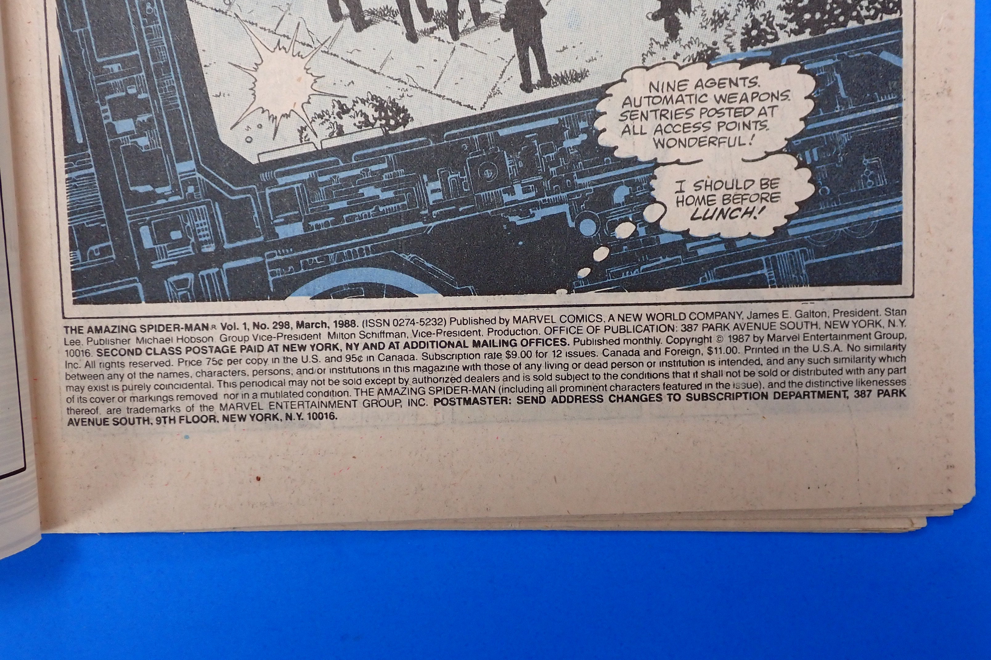 The Amazing Spider-Man #298 (1988) - (3.5-4.0) - 1st Cameo App. of Venom