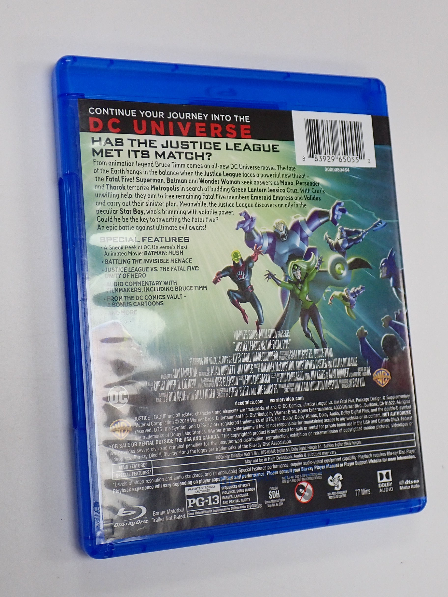 Justice League vs. The Fatal Five - Blu-ray [Pre-Owned]