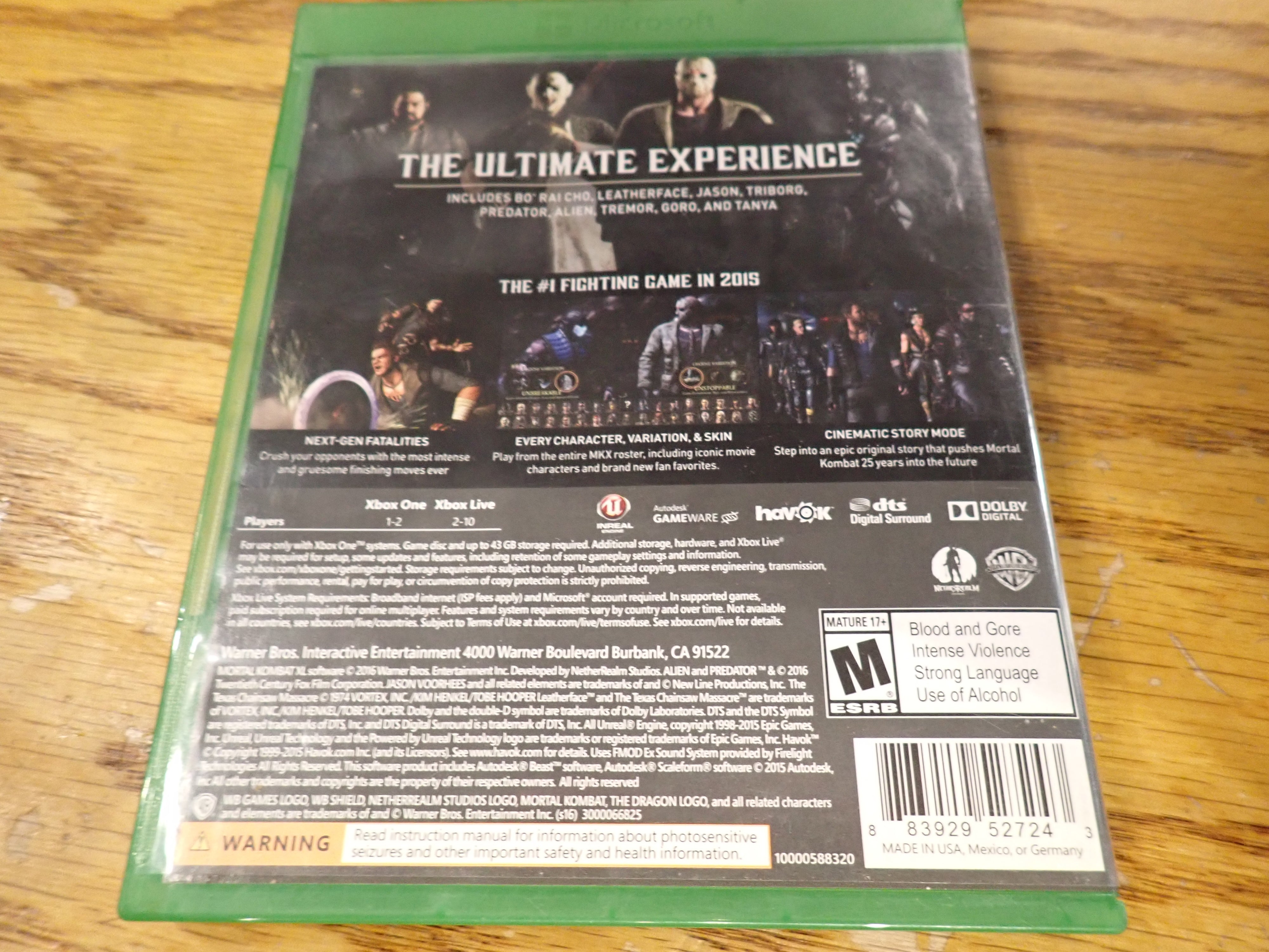 Mortal Kombat XL - Xbox One