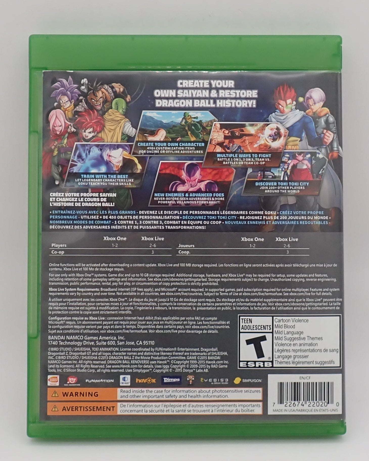 Dragon Ball Xenoverse - Xbox One