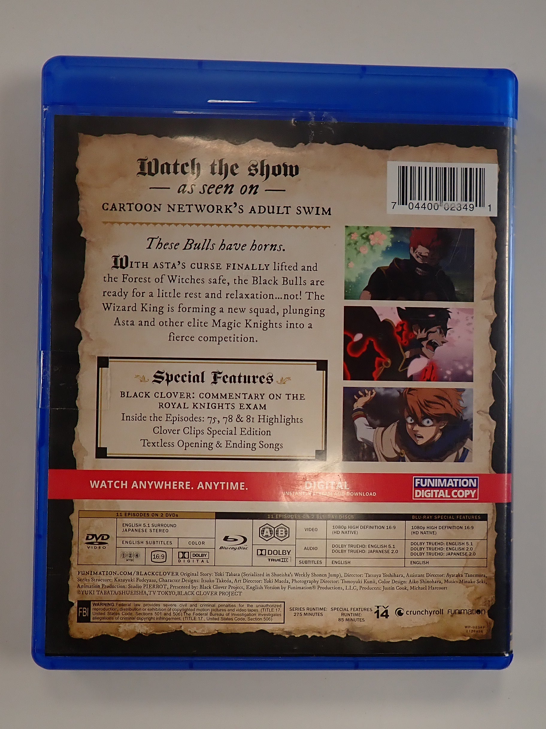 Black Clover Season 2 - Blu-ray and DVD [Pre-Owned]