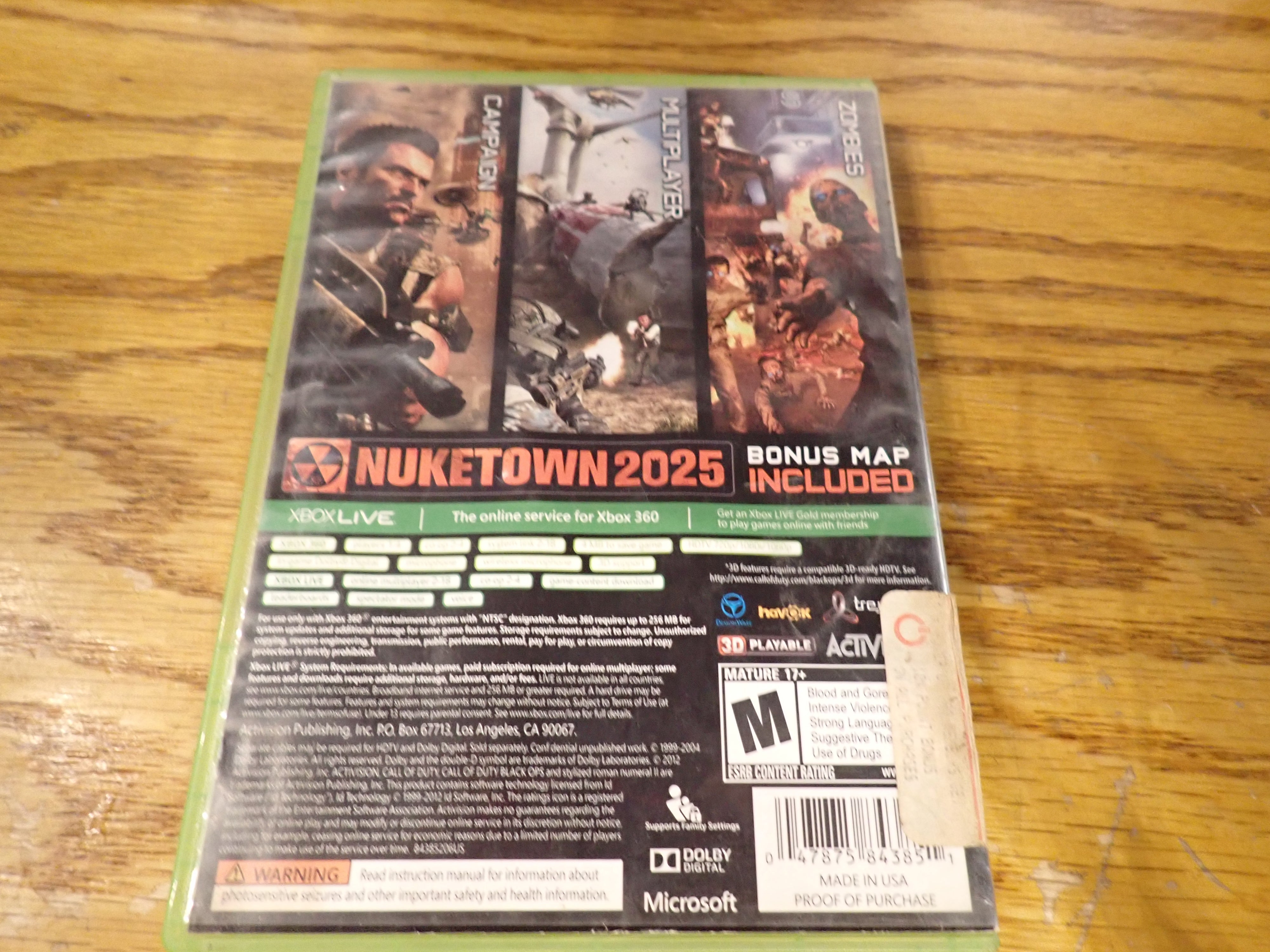 Call of Duty Black Ops II - X360