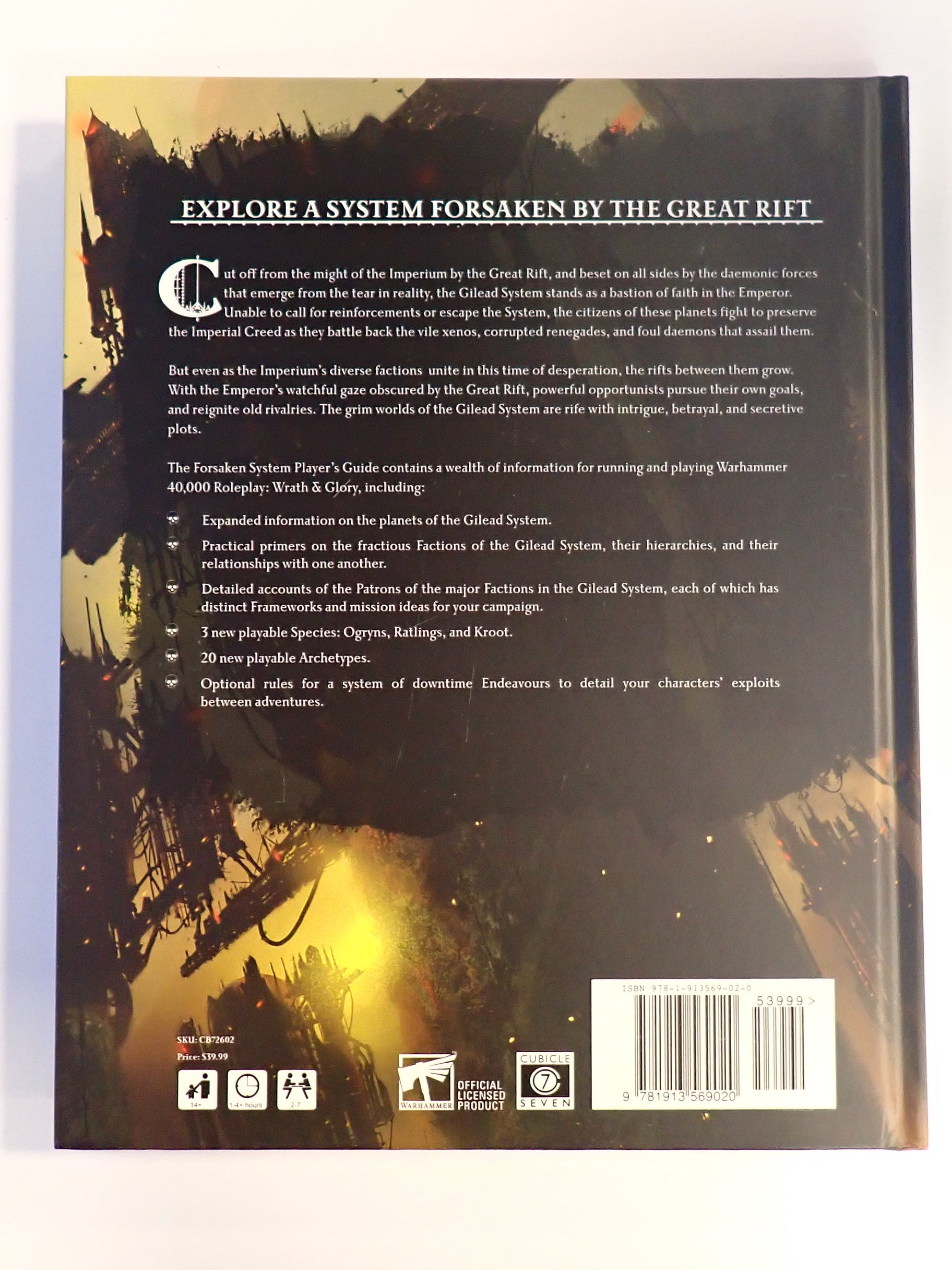 Warhammer 40000 - Wrath and Glory Forsaken System Player's Guide [Pre-Owned]