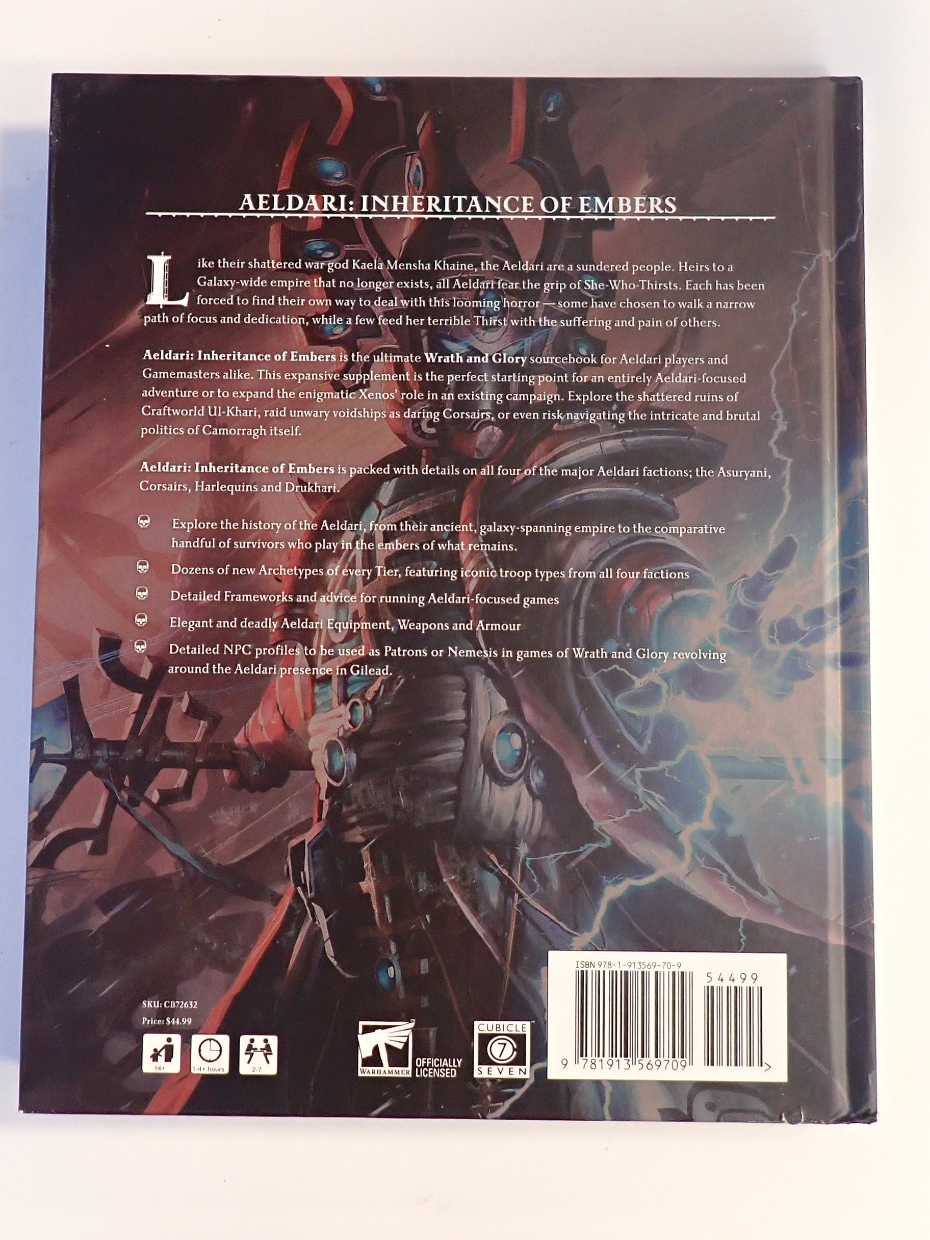 Warhammer 40000 - Wrath and Glory Aeldari Inheritance of Embers [Pre-Owned]