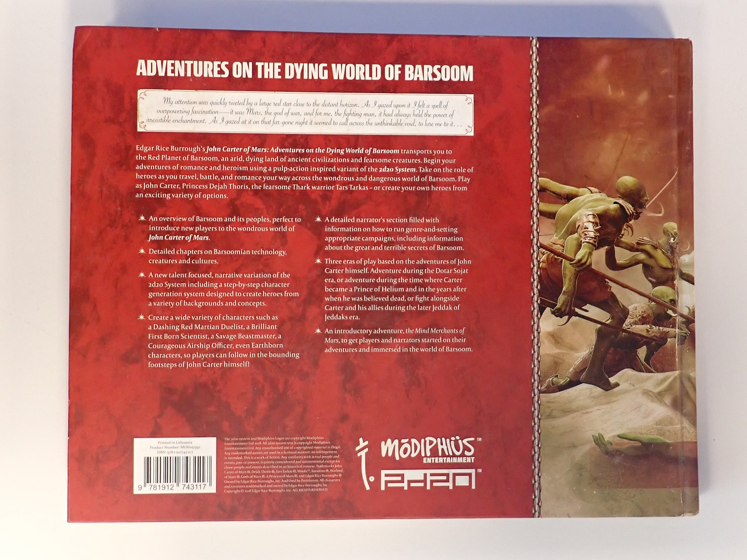 John Carter of Mars - Core Rulebook [Pre-Owned]