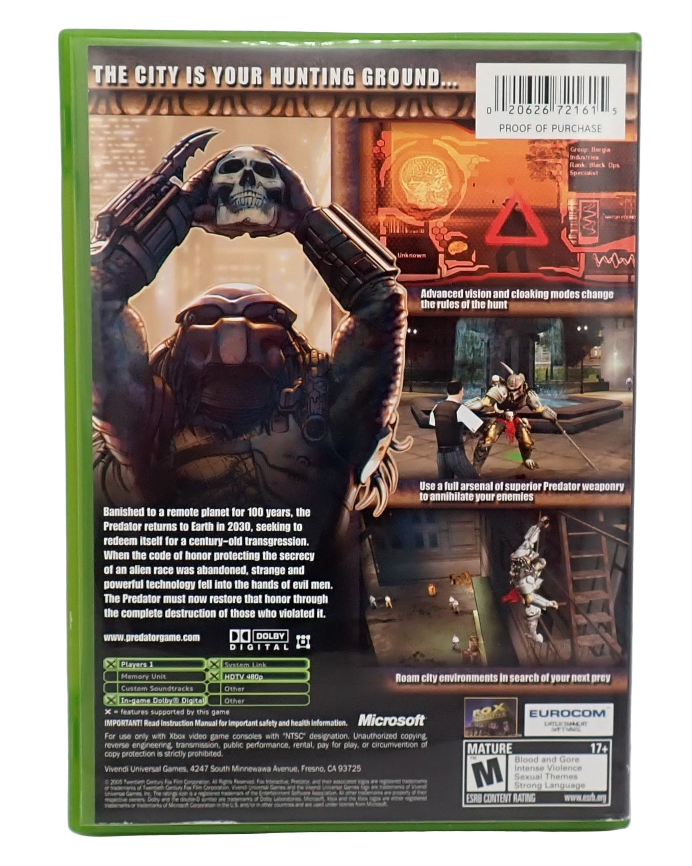 Predator Concrete Jungle - Xbox