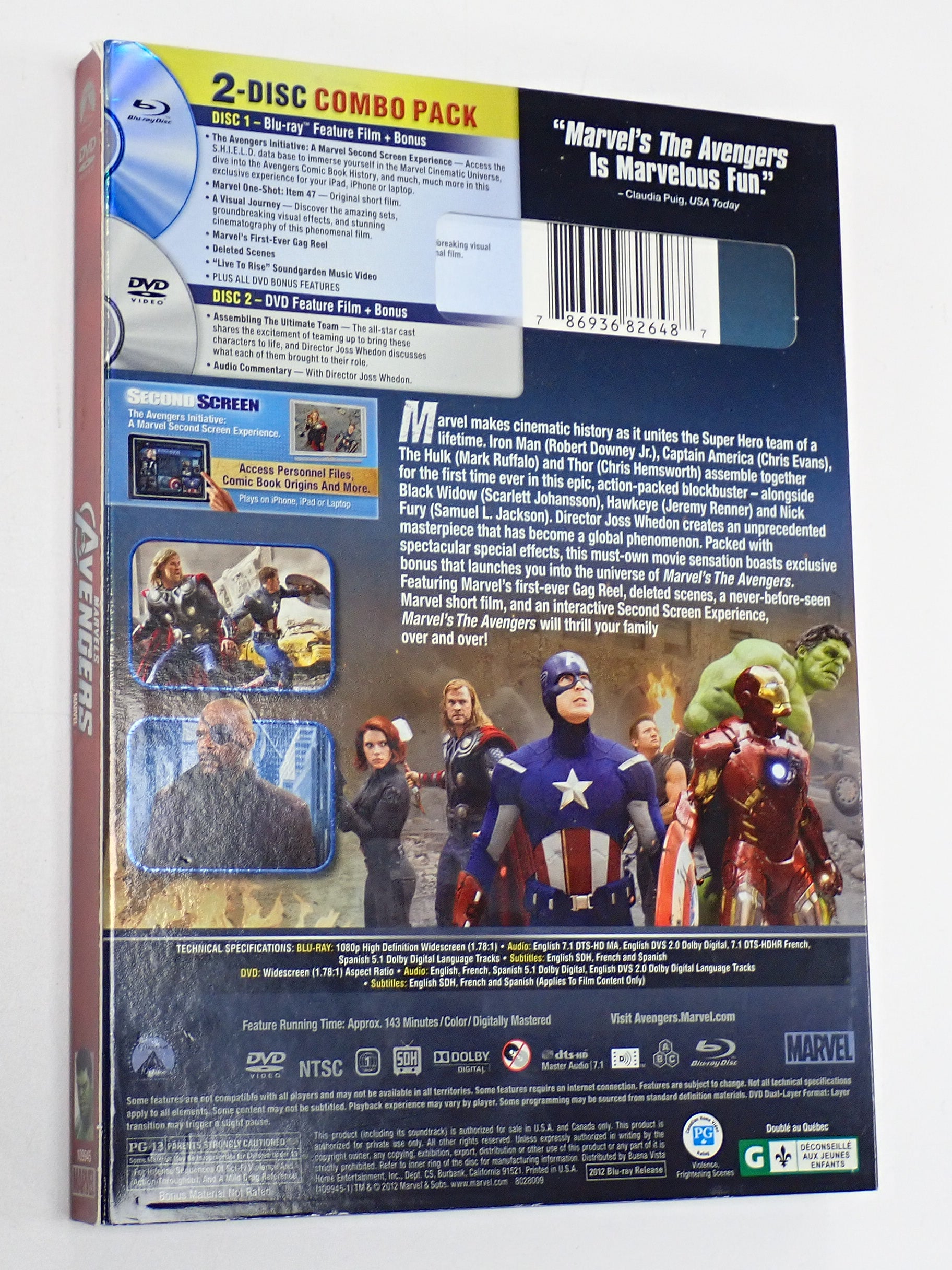 The Avengers - Blu-Ray [Pre-Owned]