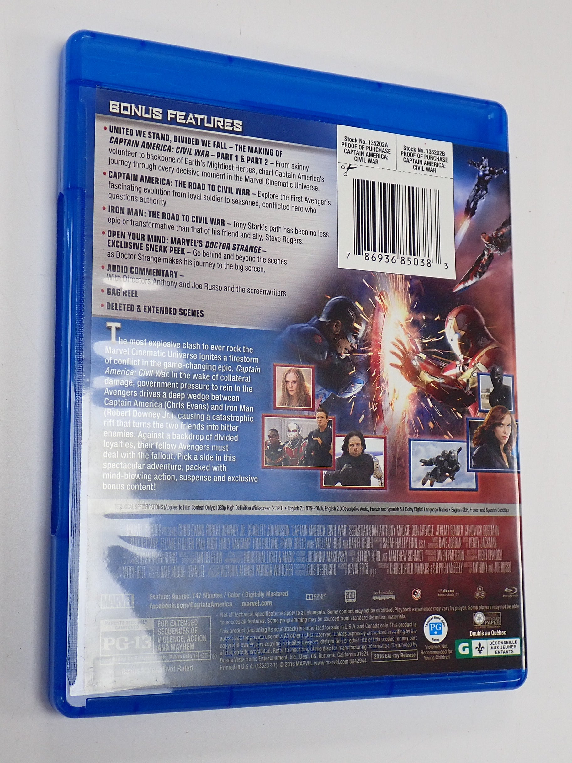 Captain America: Civil War - Blu-Ray [Pre-Owned]