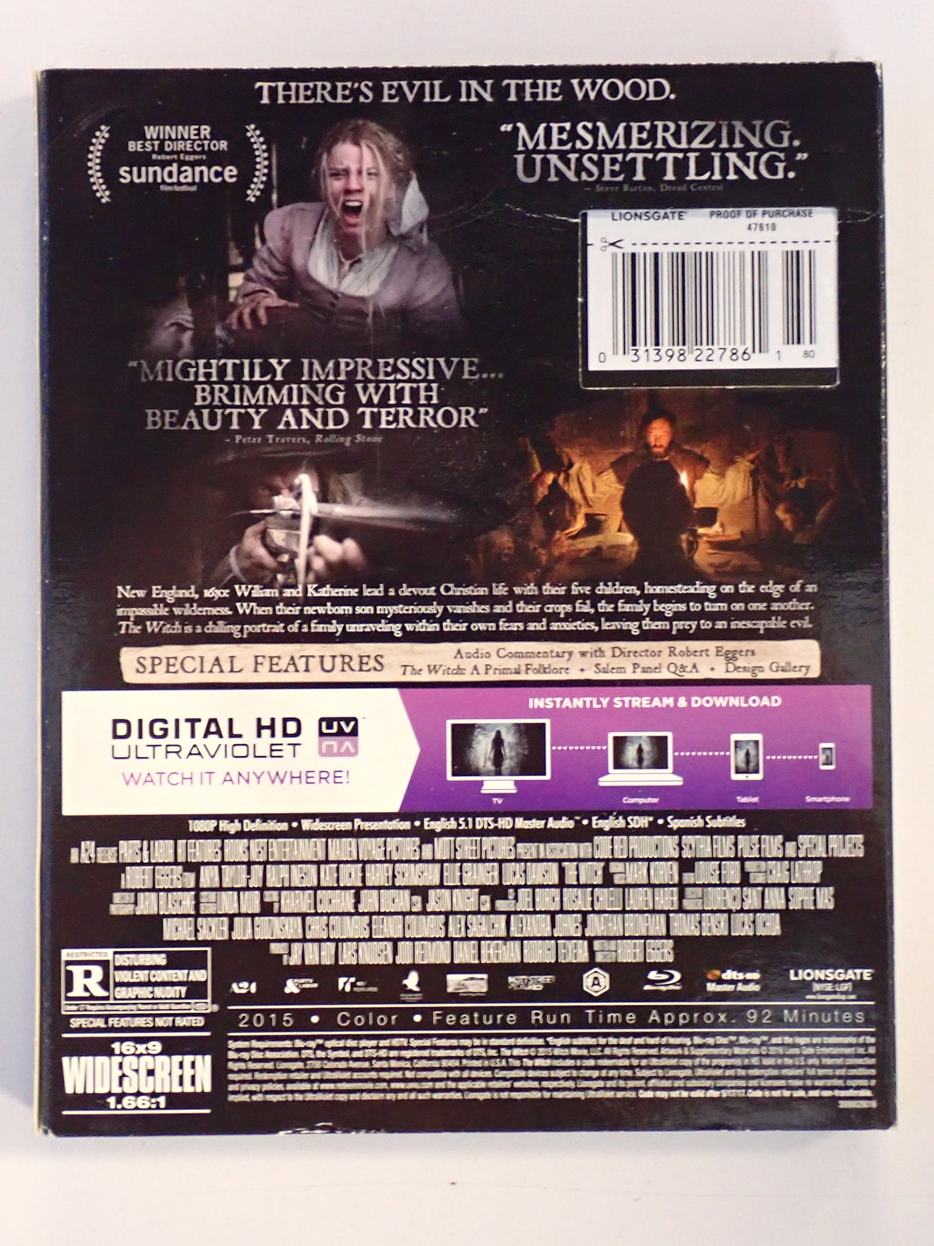 The Witch - Blu-Ray [Pre-Owned]