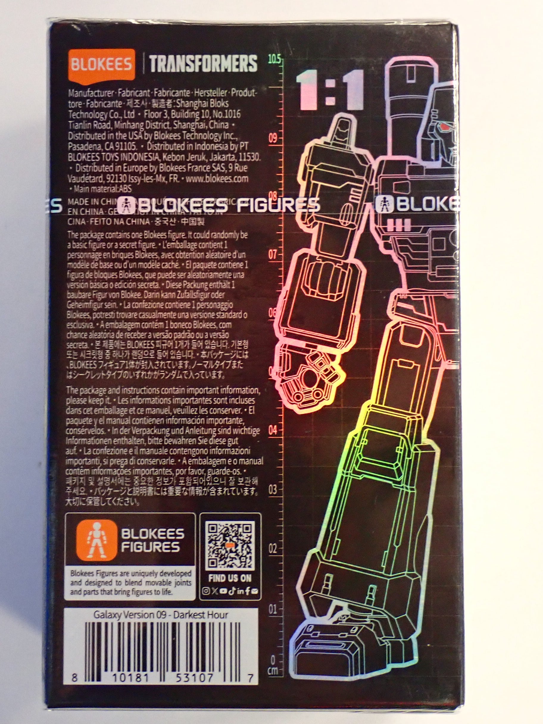 Blokees Figures Transformers Galaxy Version 09 Darkest Hour [Pre-Owned]