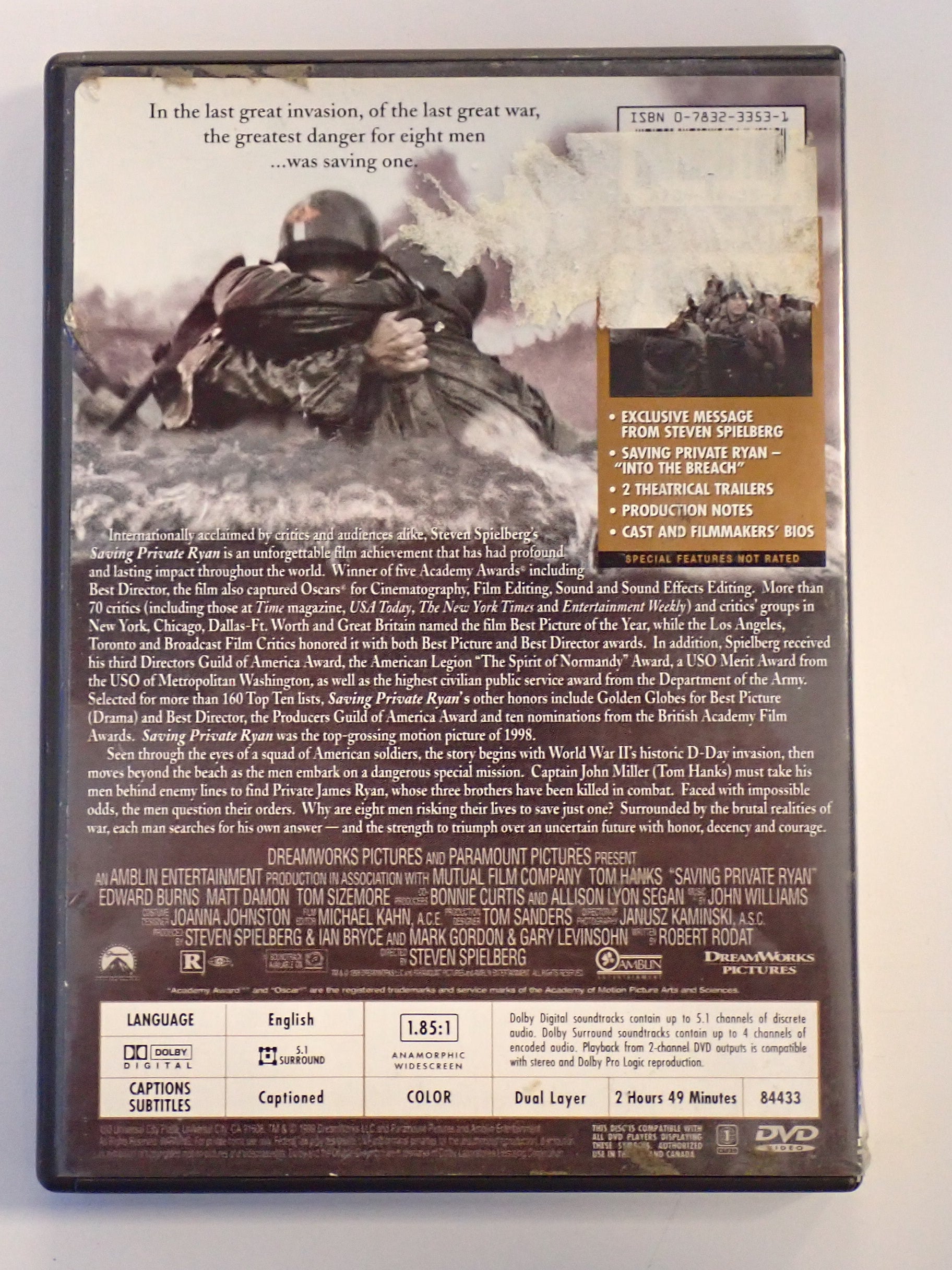 Saving Private Ryan Special Limited Edition - DVD [Pre-Owned]