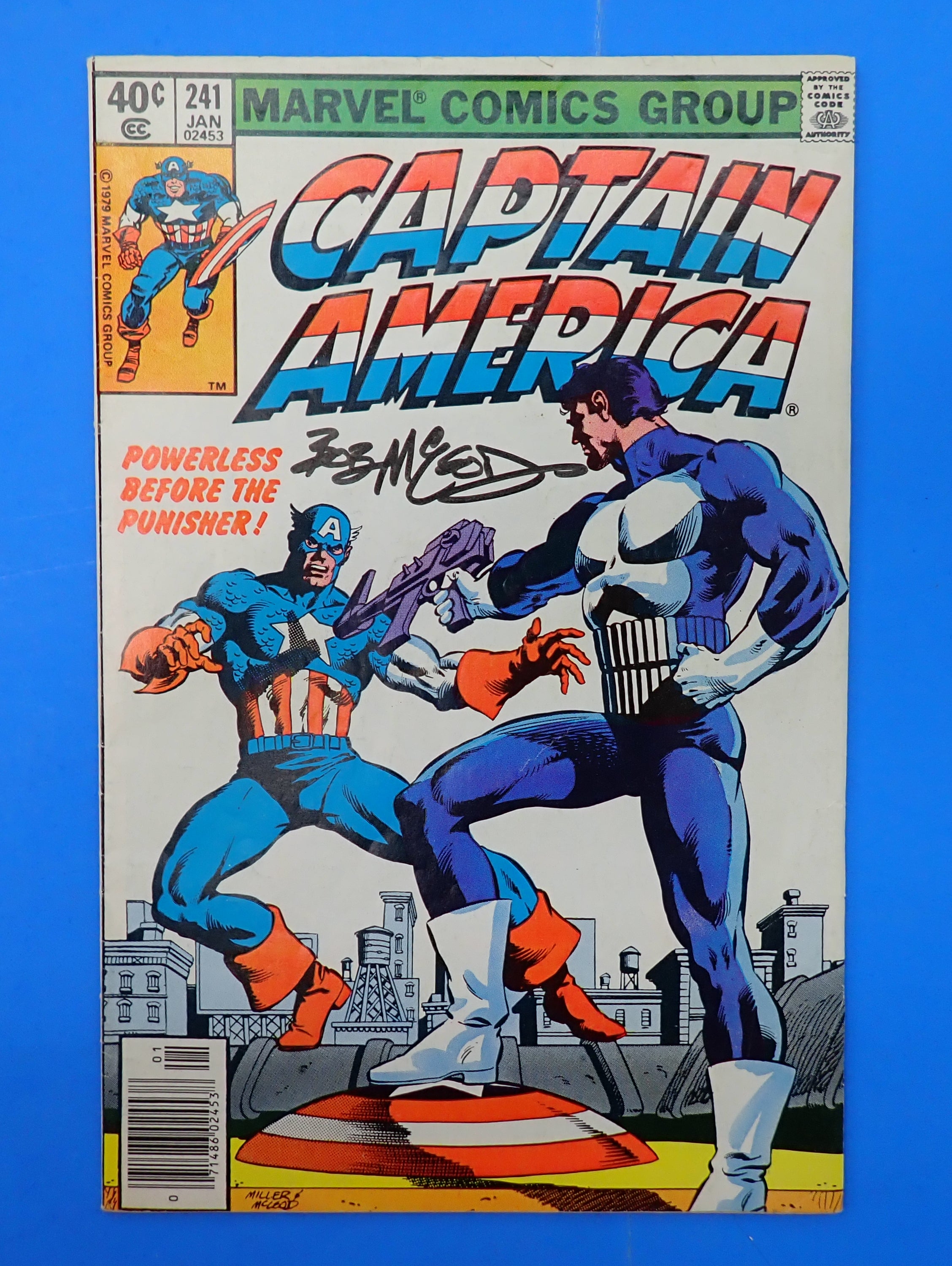 Captain America #241 (1980) - GD/VG (3.0) - Signed by Bob McLeod (No COA)