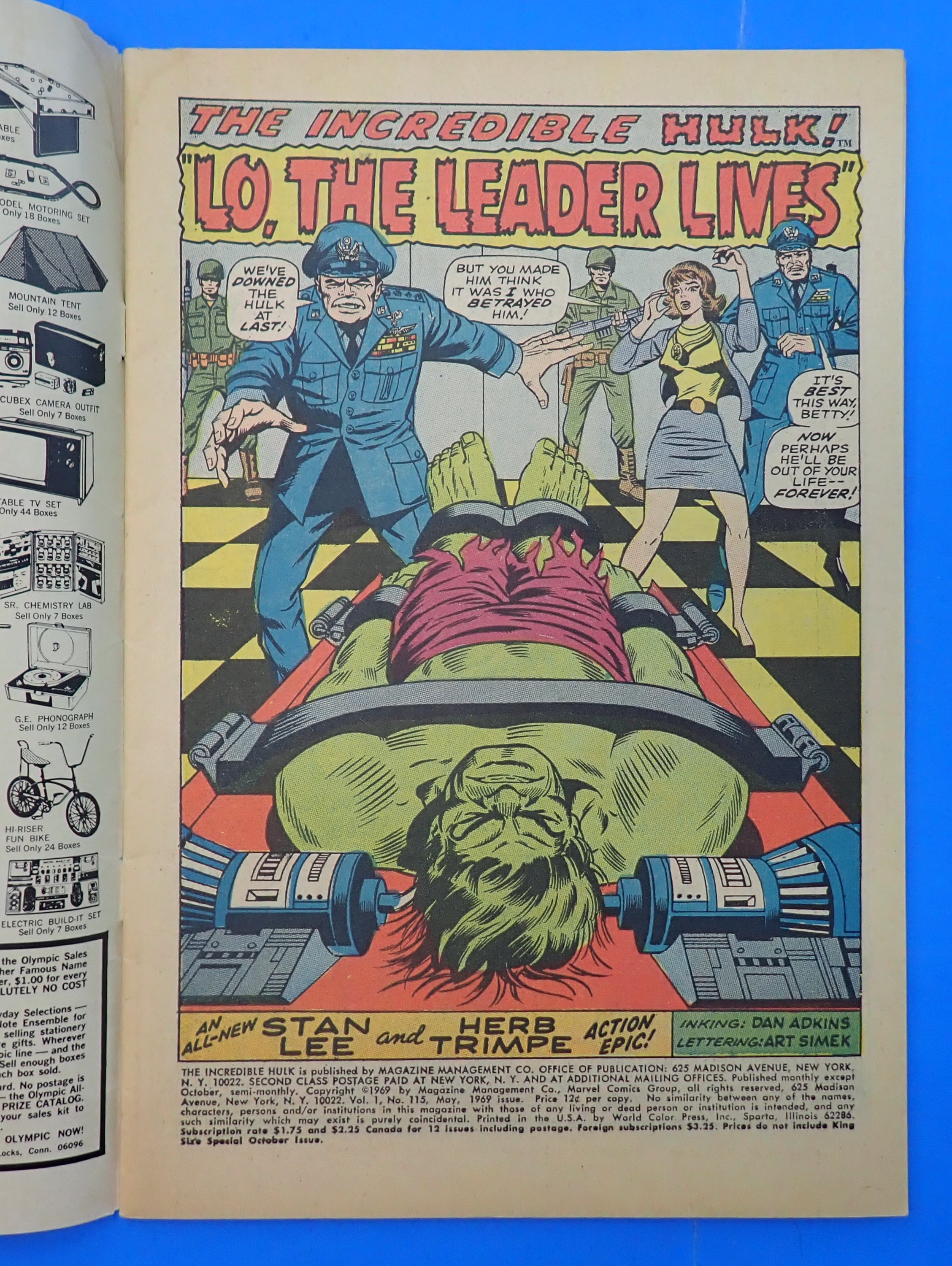 Incredible Hulk #115 (1969) - FN (6.0)
