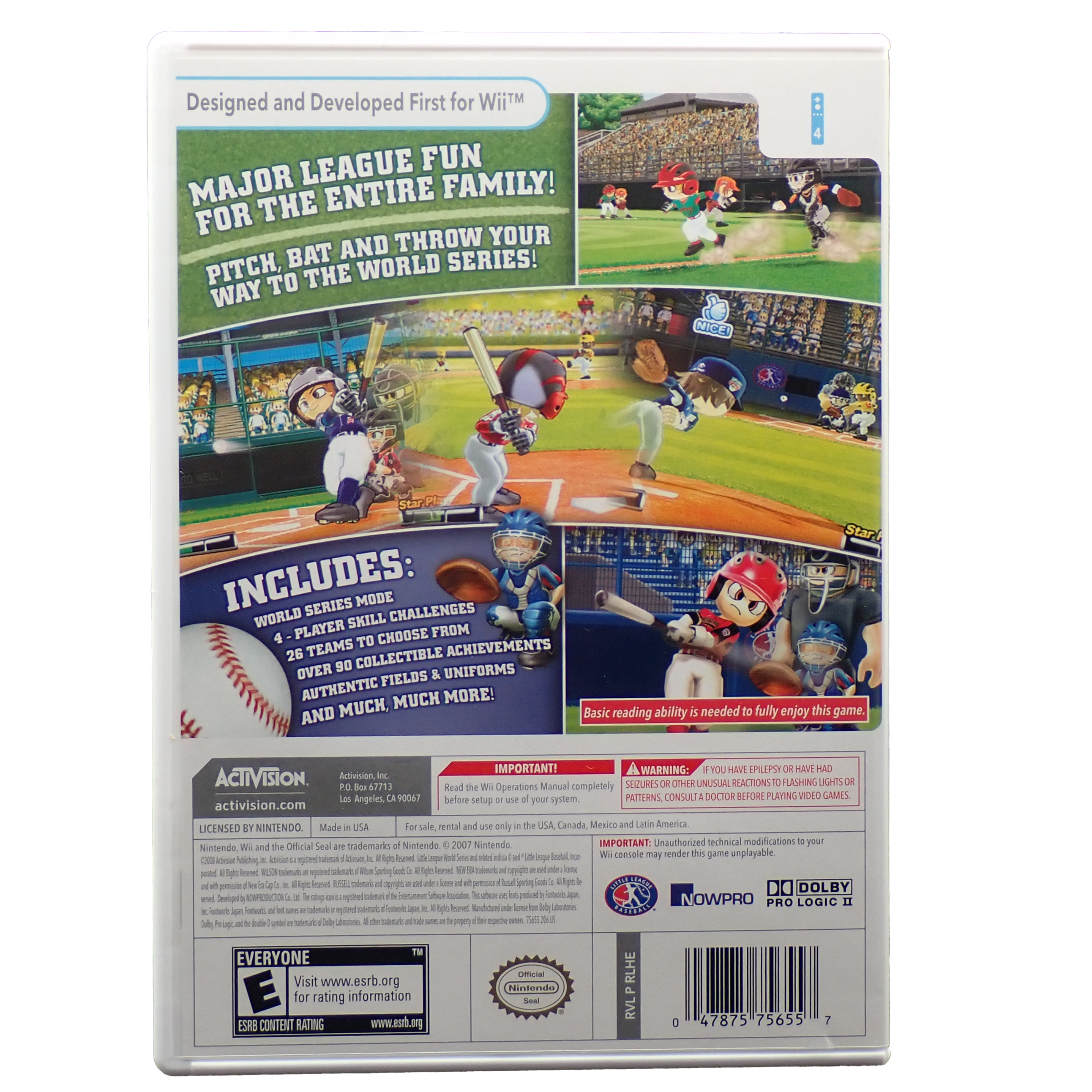 Little League World Series Baseball 2008 - Wii