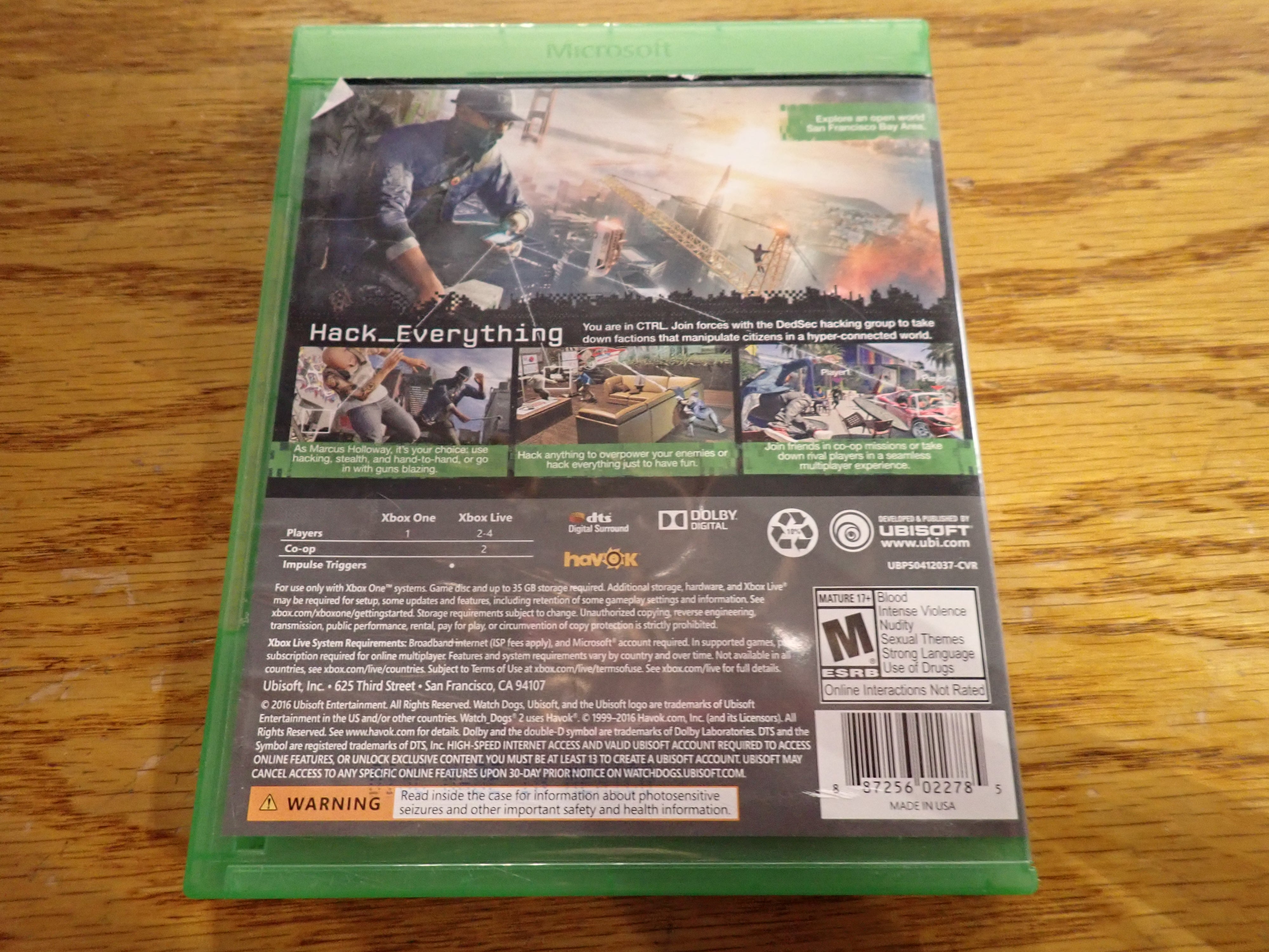 Watch Dogs 2 - Xbox One