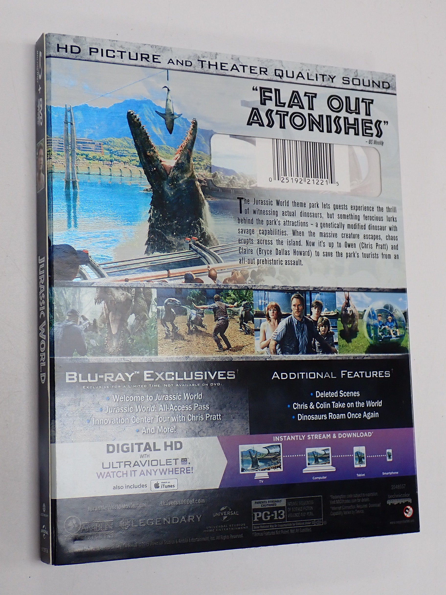 Jurassic World - Blu-Ray [Pre-Owned]