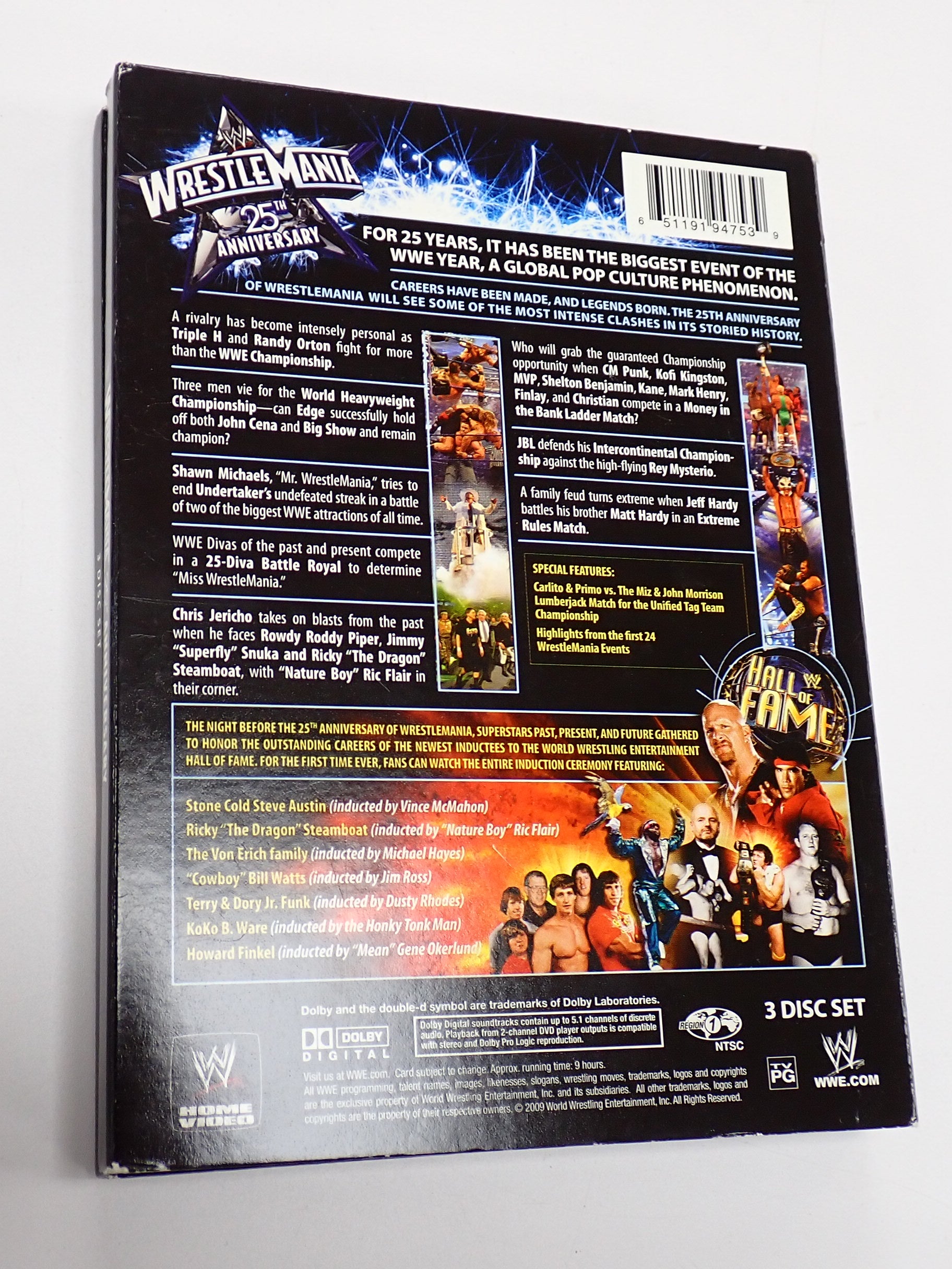Wrestlemania 25th Anniversary (3-Disc Set) - DVD [Pre-Owned]