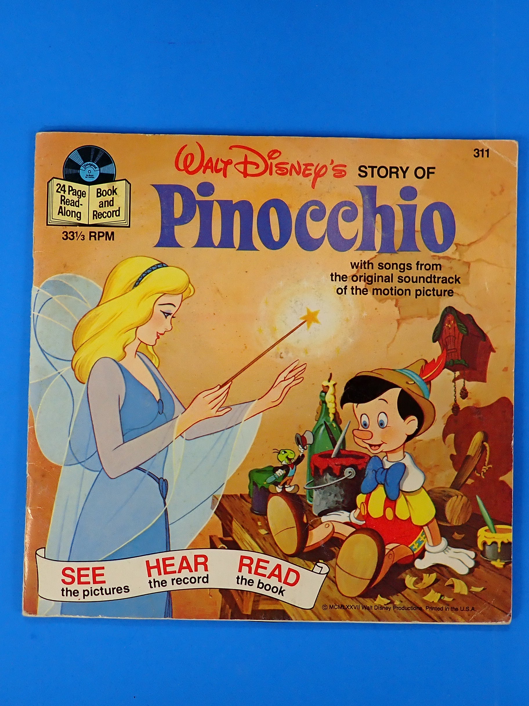 Pinocchio Book and Record (1977)