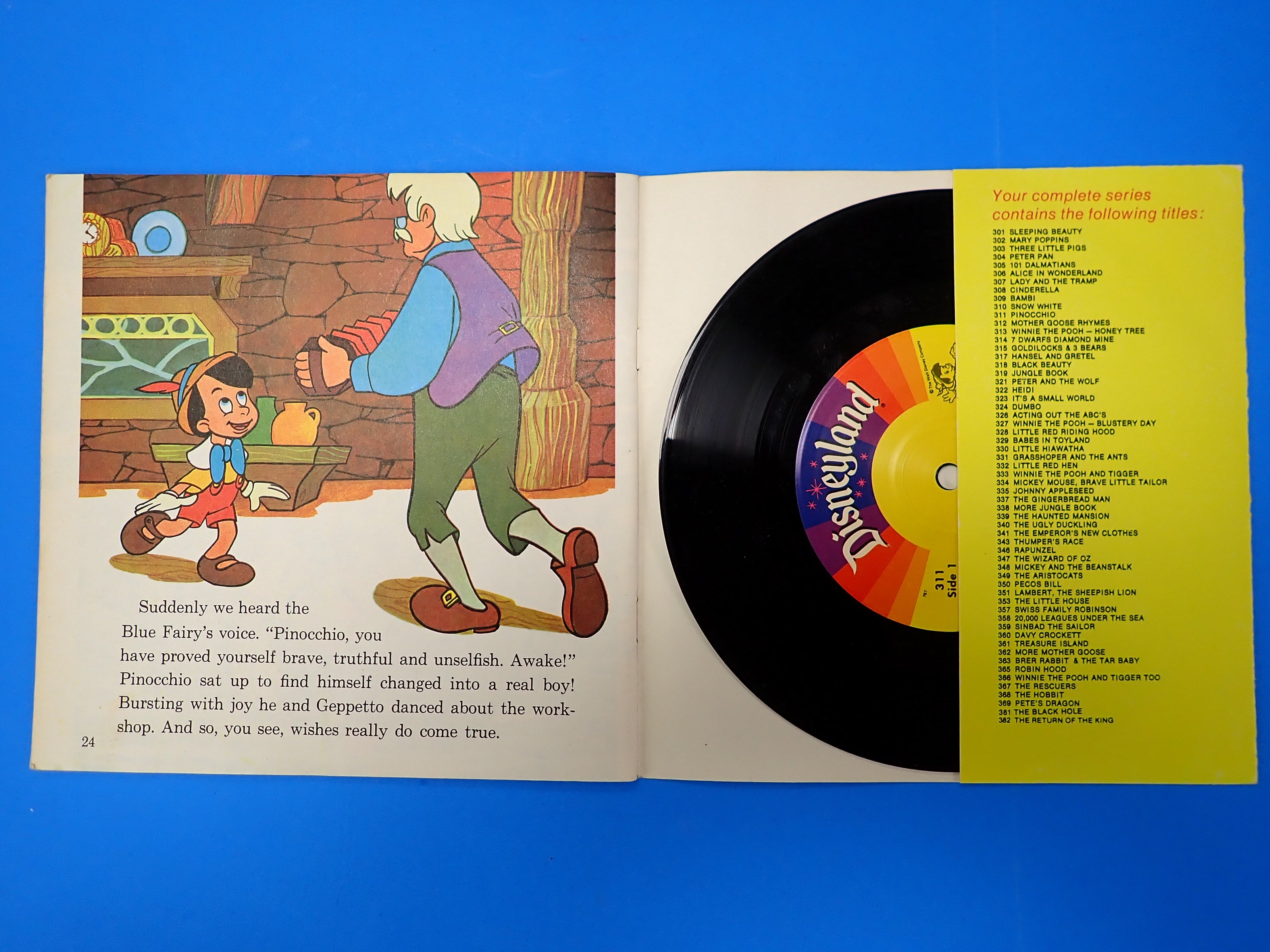 Pinocchio Book and Record (1977)