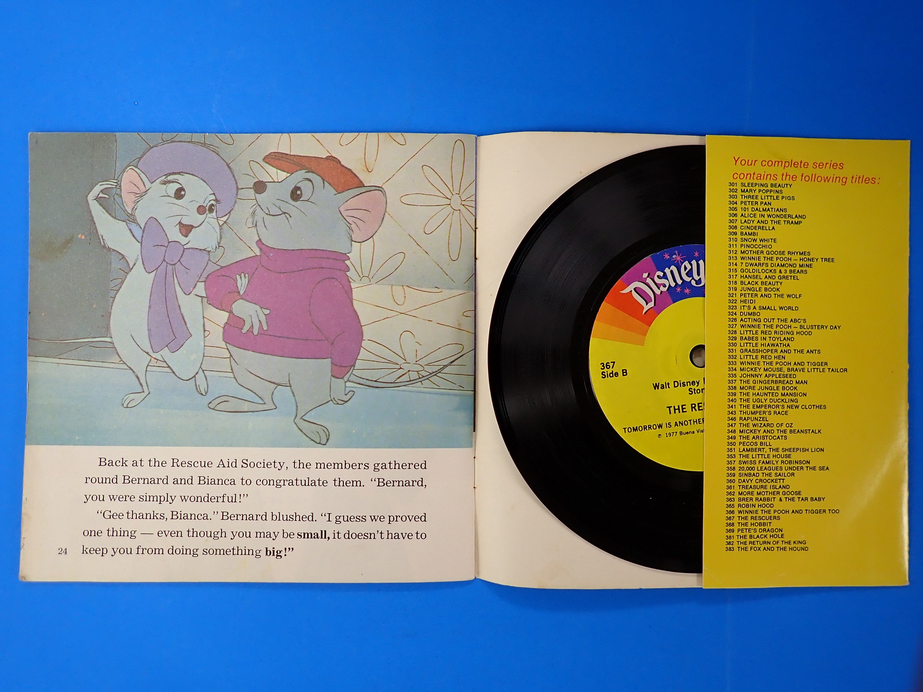 The Rescuers Book and Record (1977)