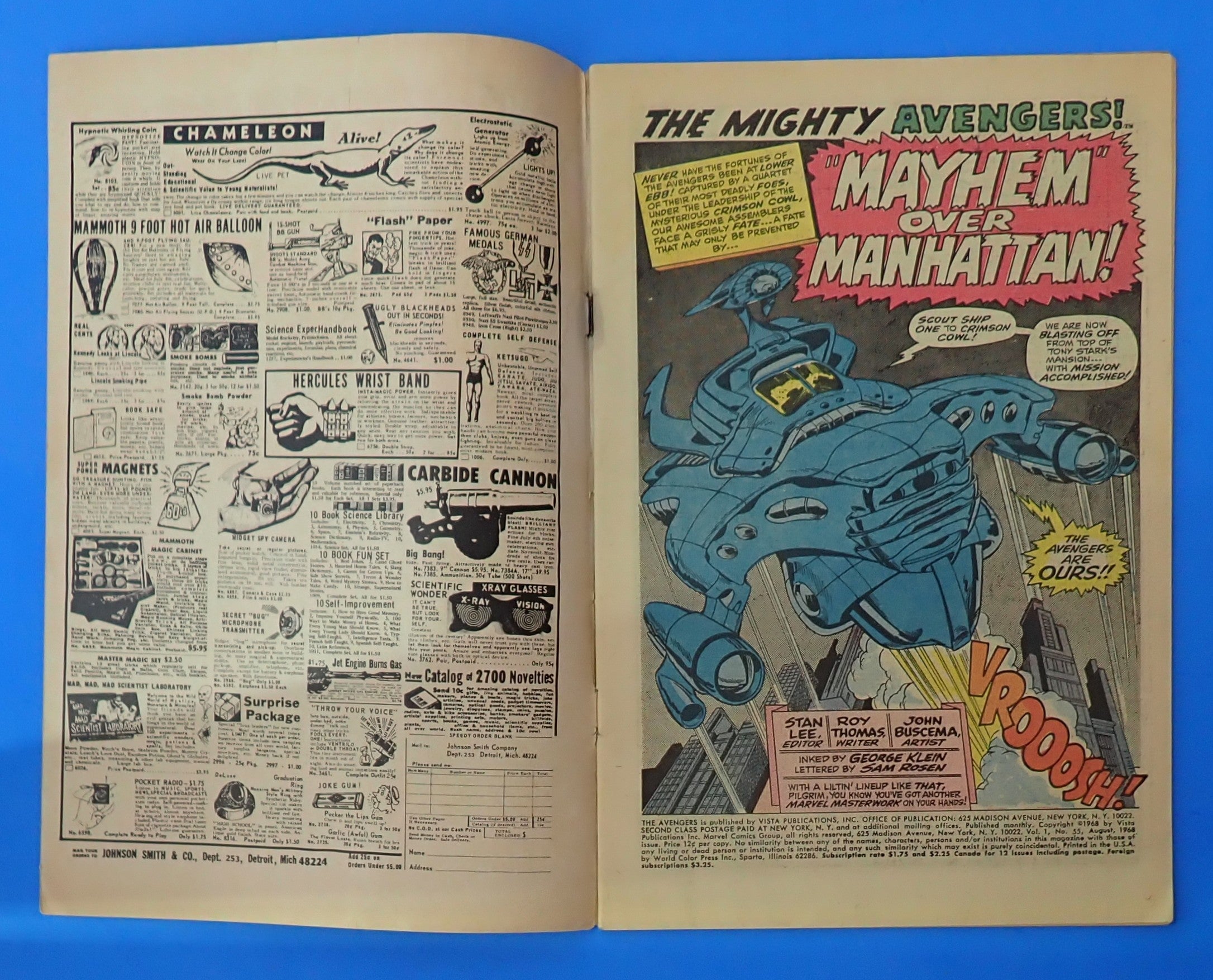 Avengers #55 (1968) - GD (2.0) - 1st full App. of Ultron