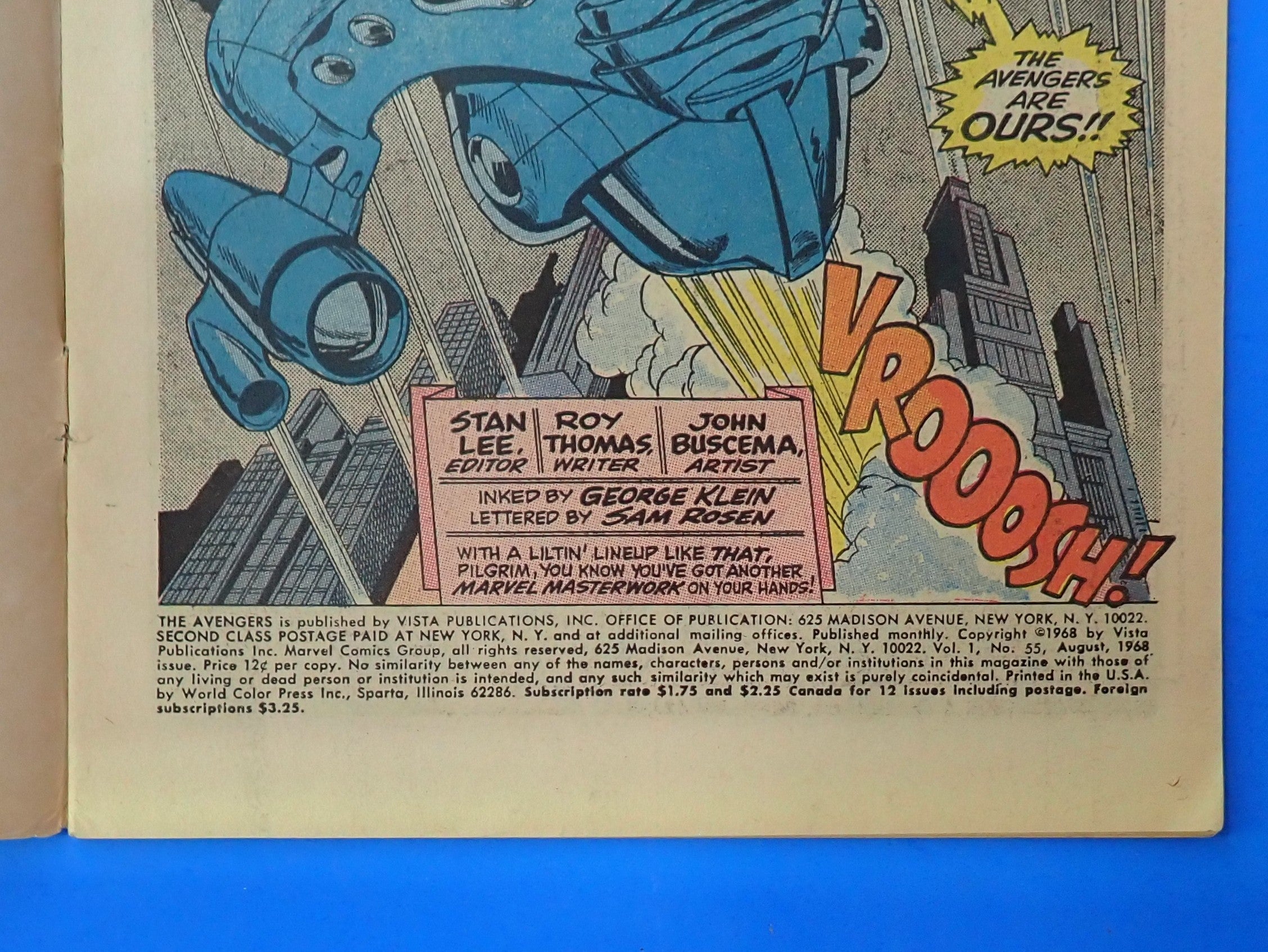 Avengers #55 (1968) - GD (2.0) - 1st full App. of Ultron