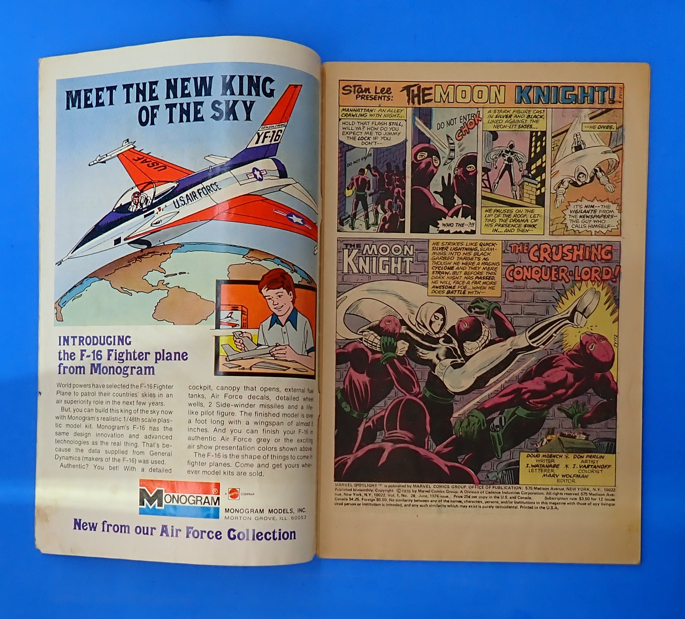 Marvel Spotlight #28 (1976) - VG- (3.5) - 1st Solo Moon Knight