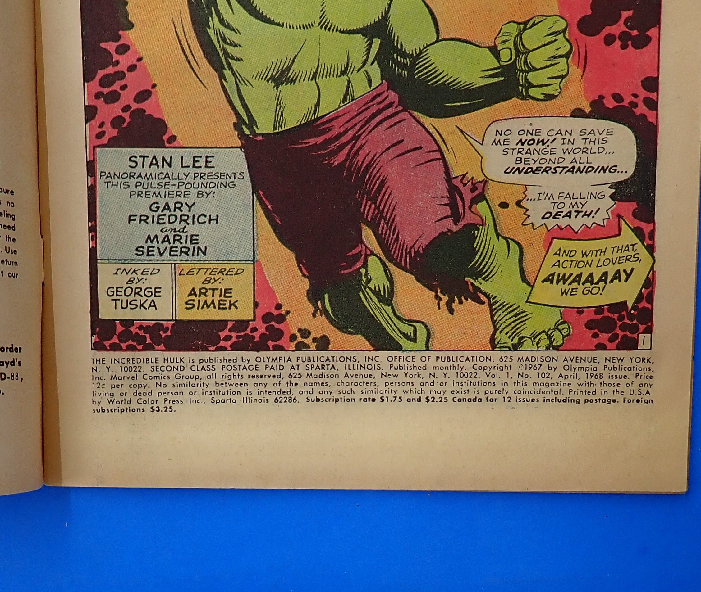 Incredible Hulk #102 (1968) - VG (4.0)