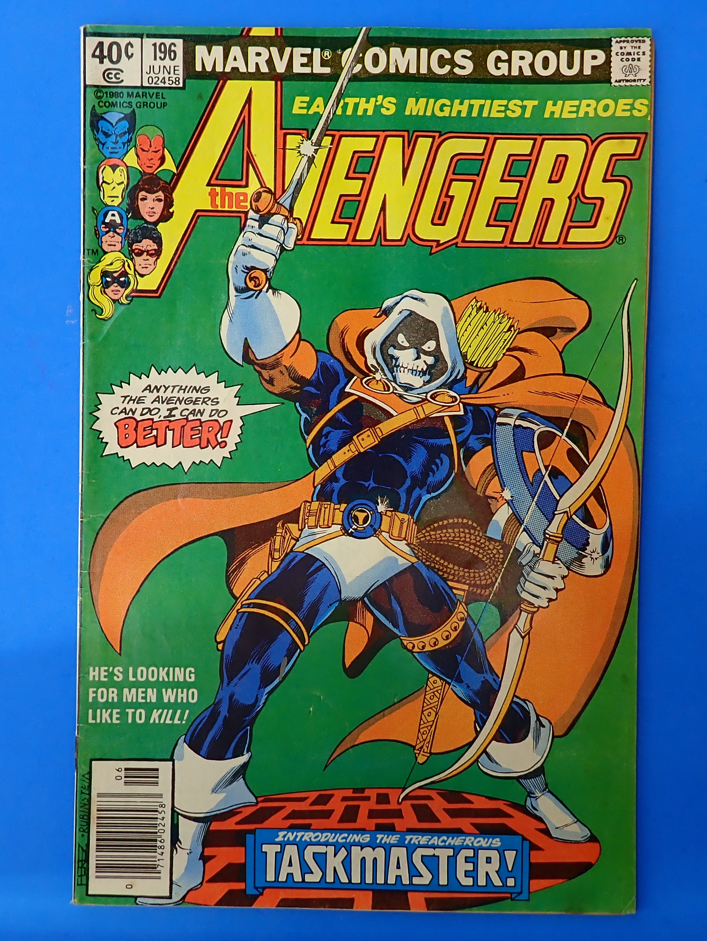 Avengers #196 (1980) - GD/VG (3.0) - 1st Full App. Taskmaster
