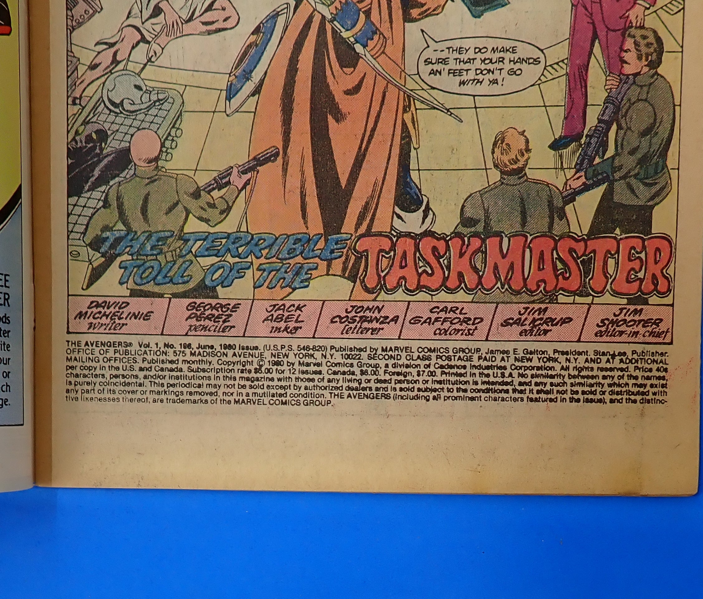 Avengers #196 (1980) - GD/VG (3.0) - 1st Full App. Taskmaster