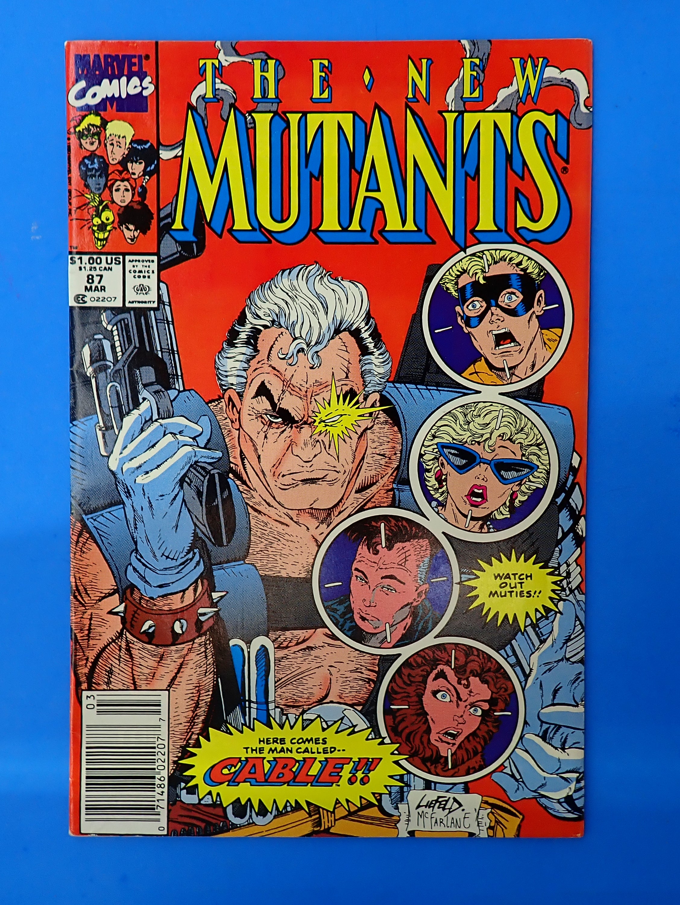 New Mutants #87 (1990) - VF (8.0) - 1st App. Cable & MLF