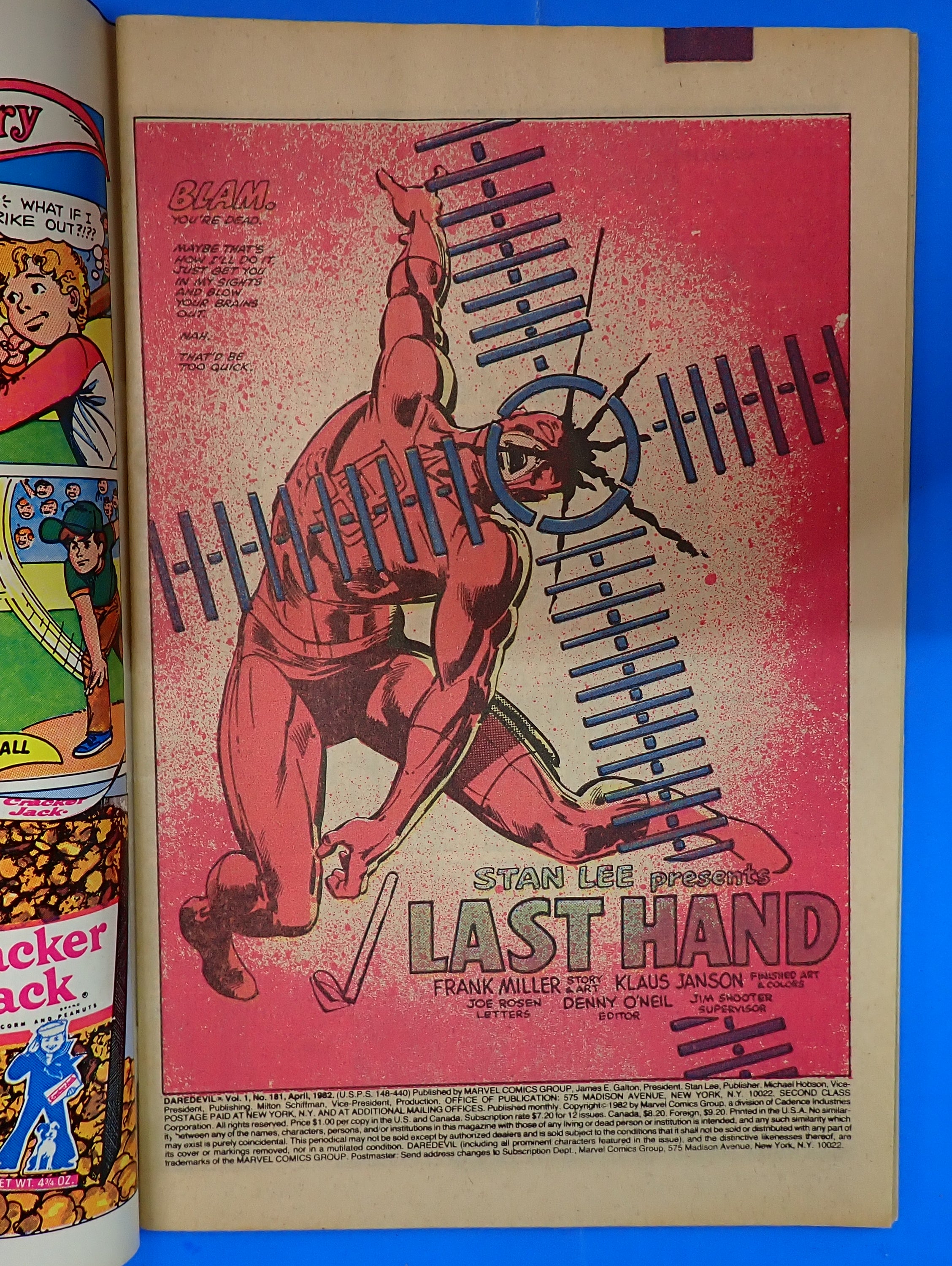 Daredevil #181 (1982) - FN- (5.5) - Death of Elektra